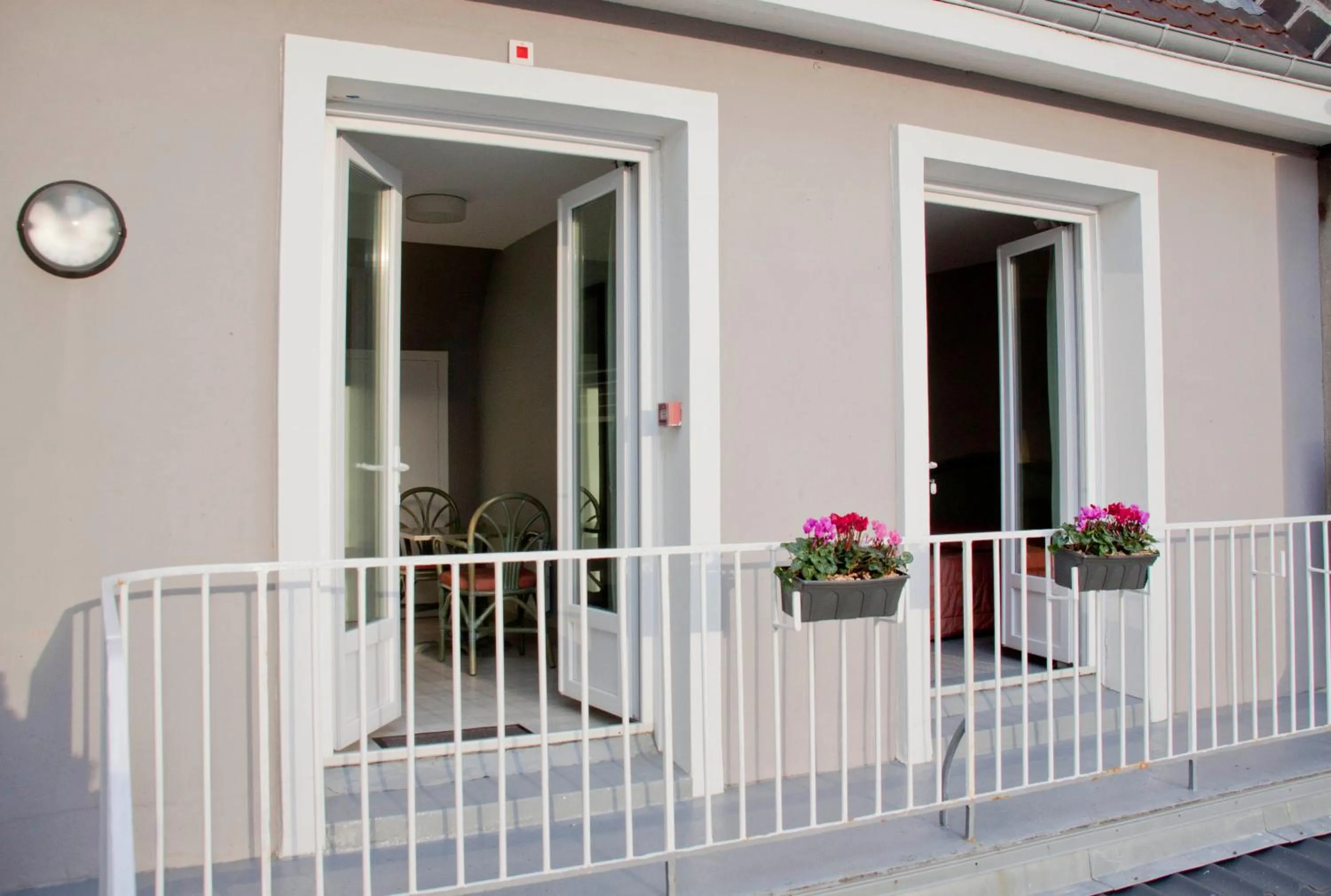 Balcony/Terrace in Hôtel-Restaurant Le Flobart