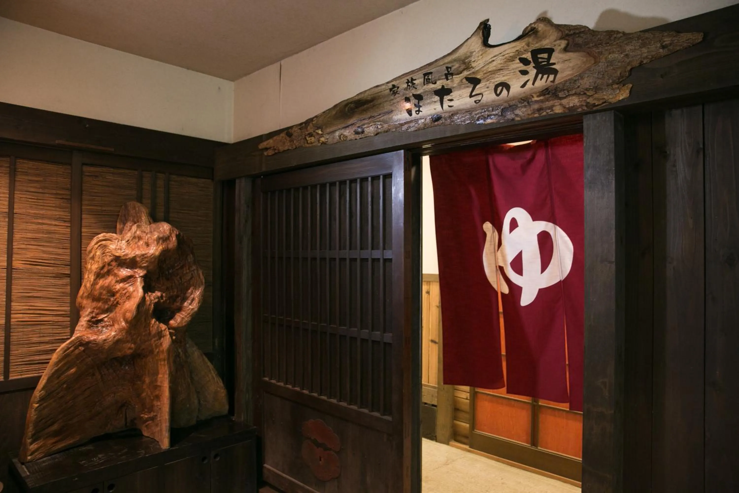 Hot Spring Bath in Hotaru no Yado Sendou