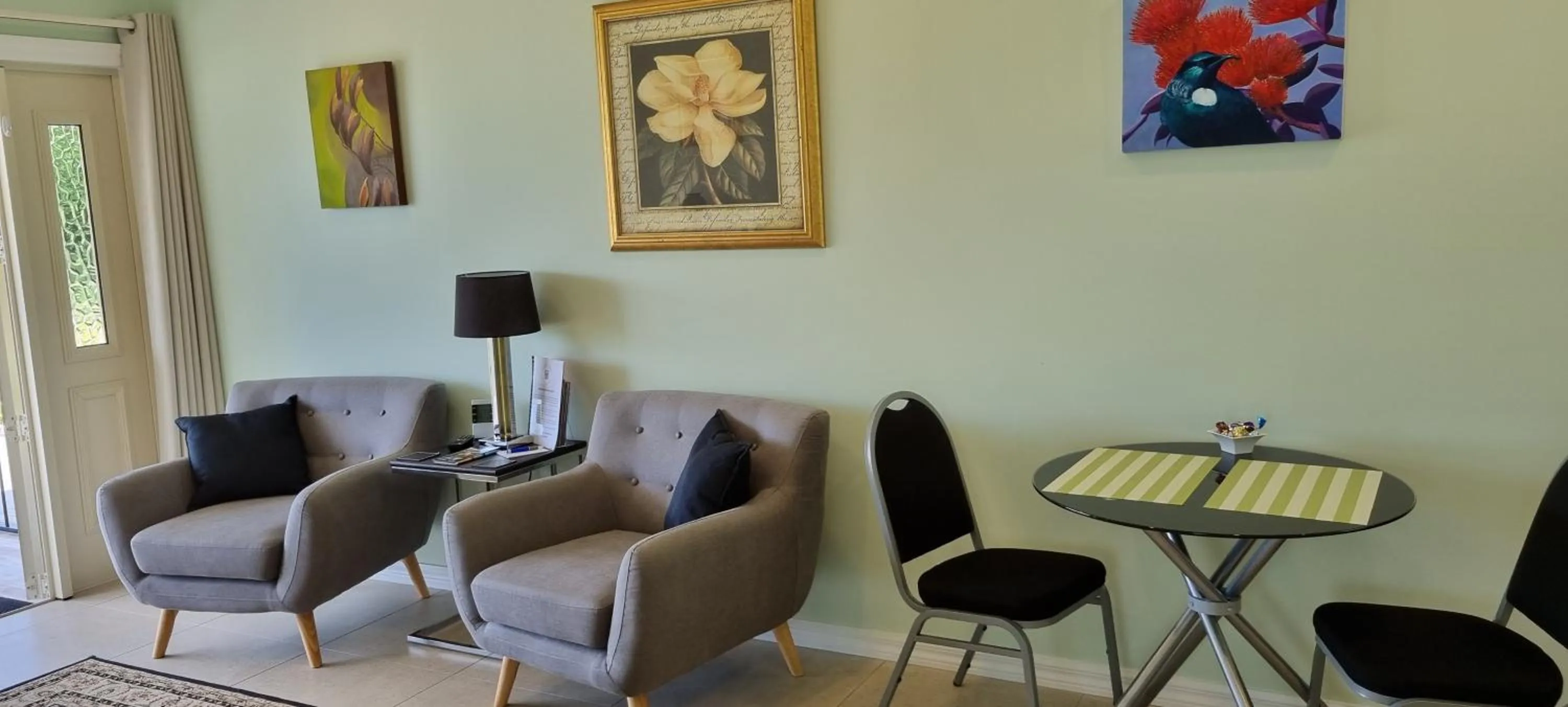 Seating area in Hyecroft Lodge
