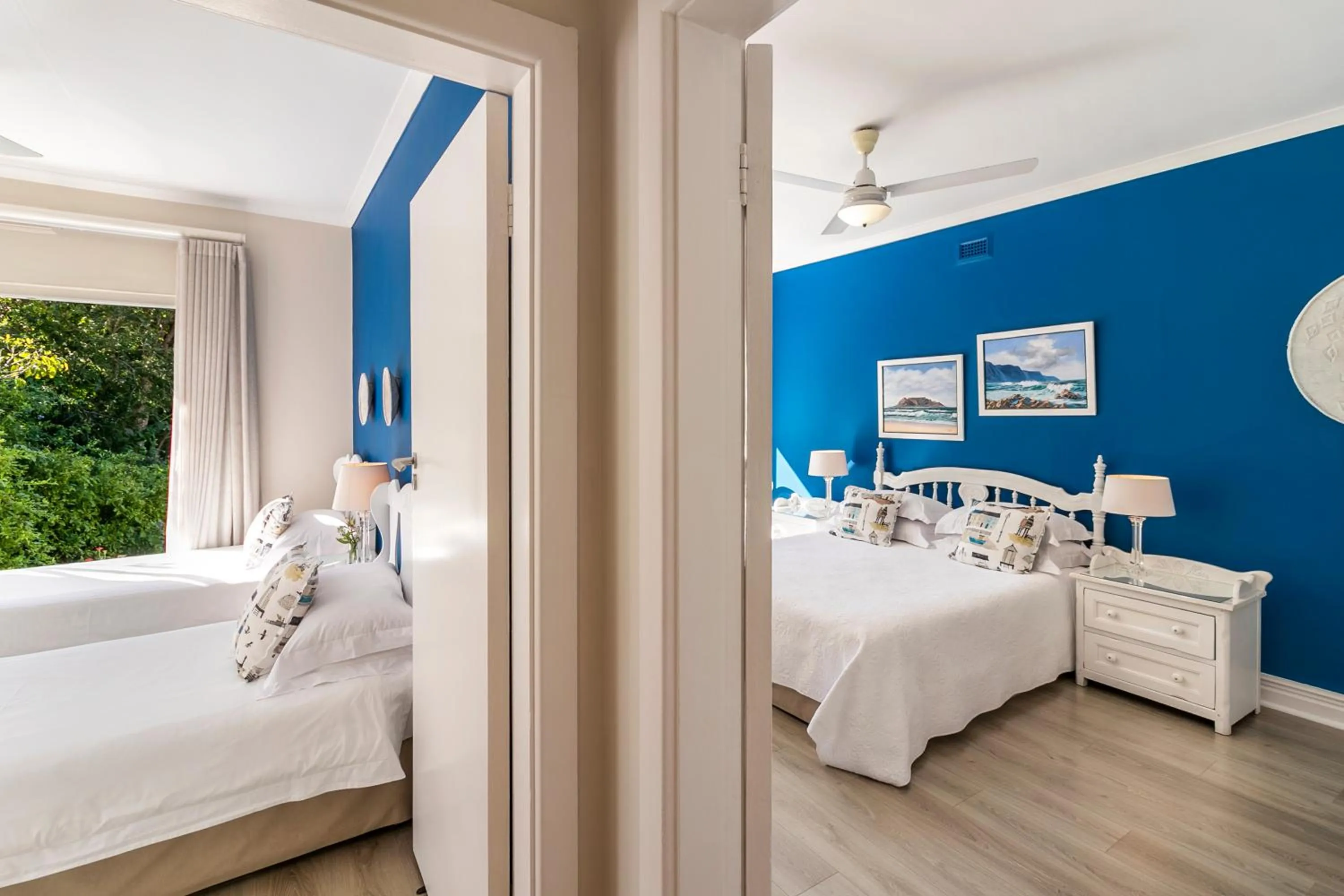 Bed in The Knysna Belle Guest House