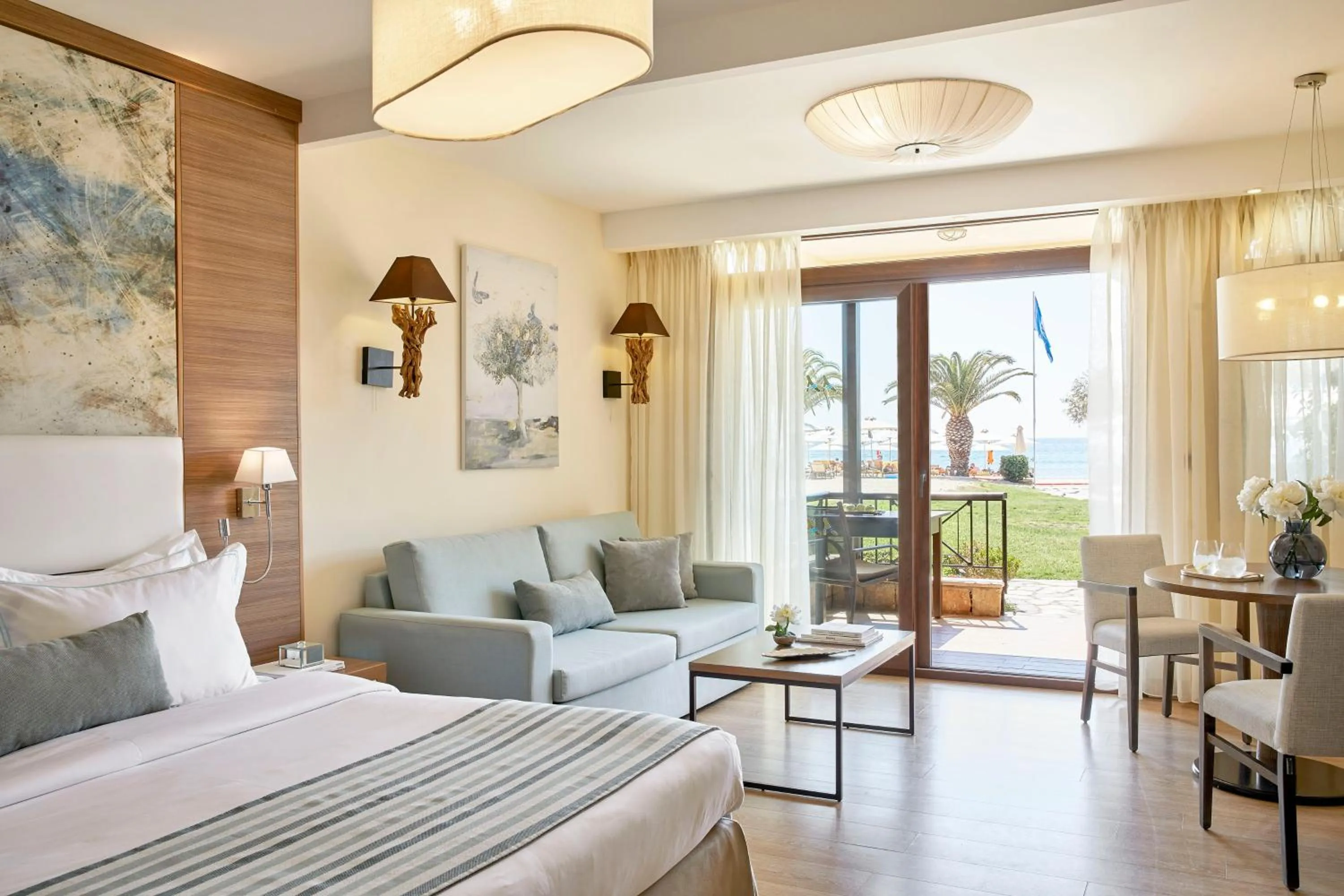 Garden view, Bed in Anthemus Sea Beach Hotel and Spa