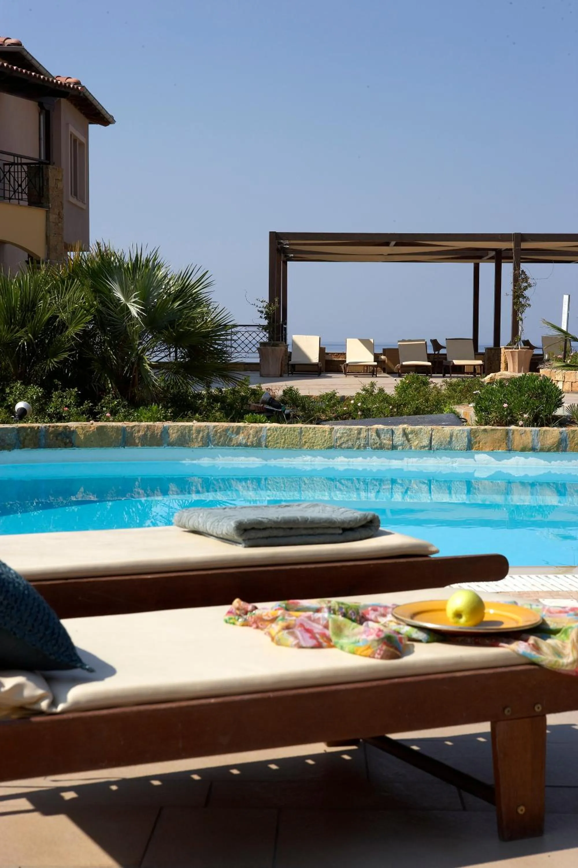 Balcony/Terrace in Anthemus Sea Beach Hotel and Spa