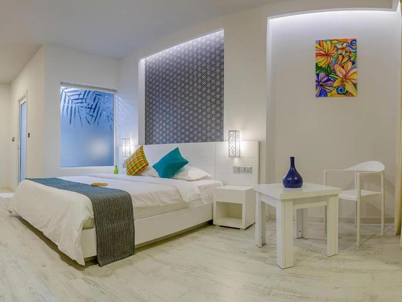 Bed in Velana Beach Hotel Maldives