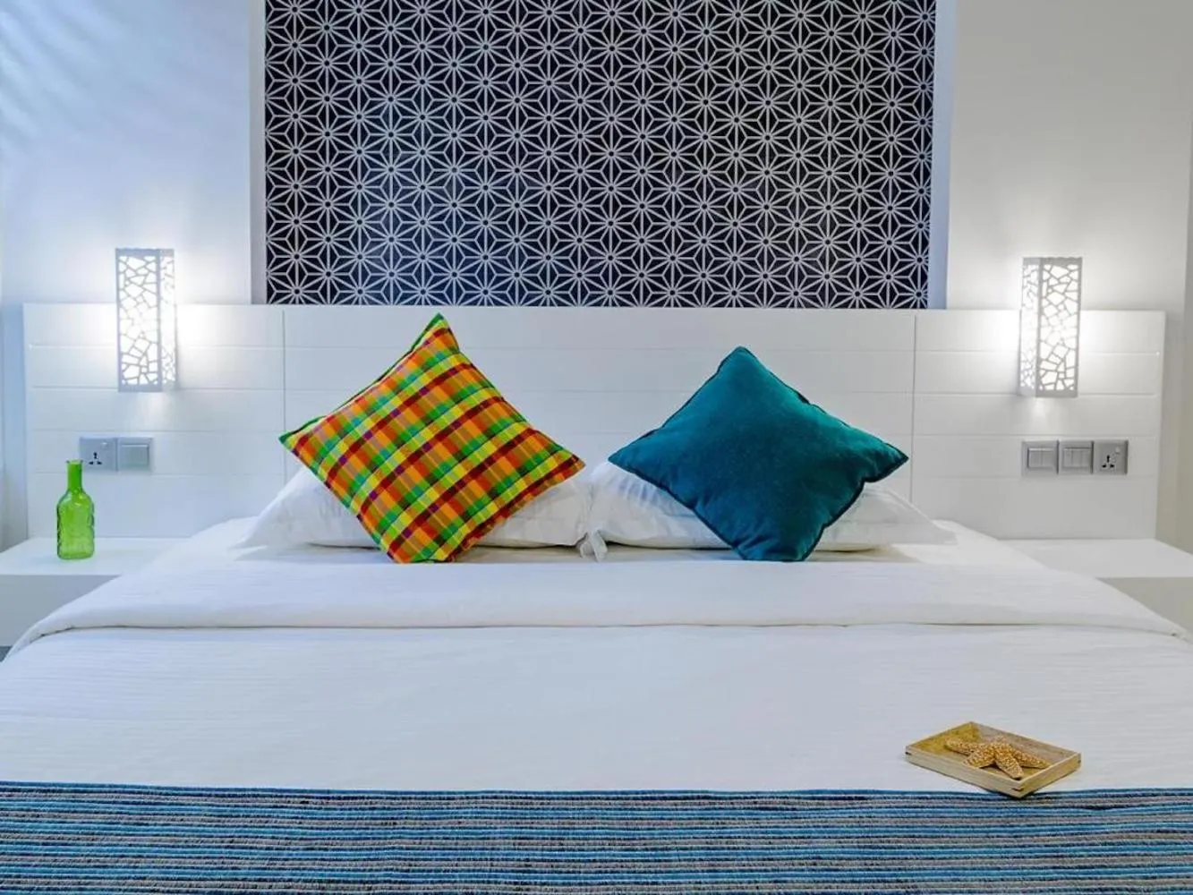 Bed in Velana Beach Hotel Maldives