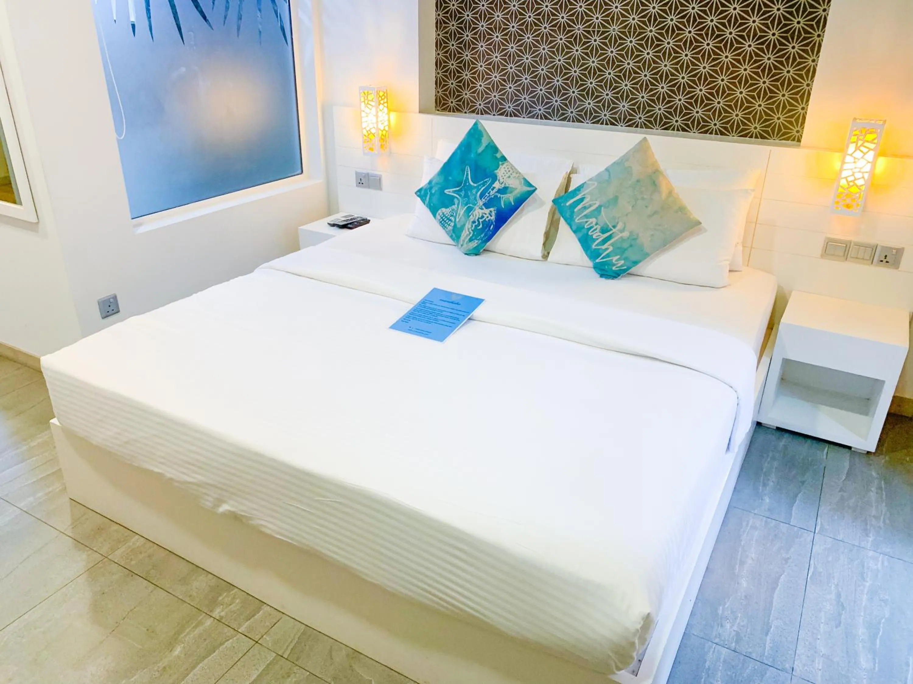 Bed in Velana Beach Hotel Maldives