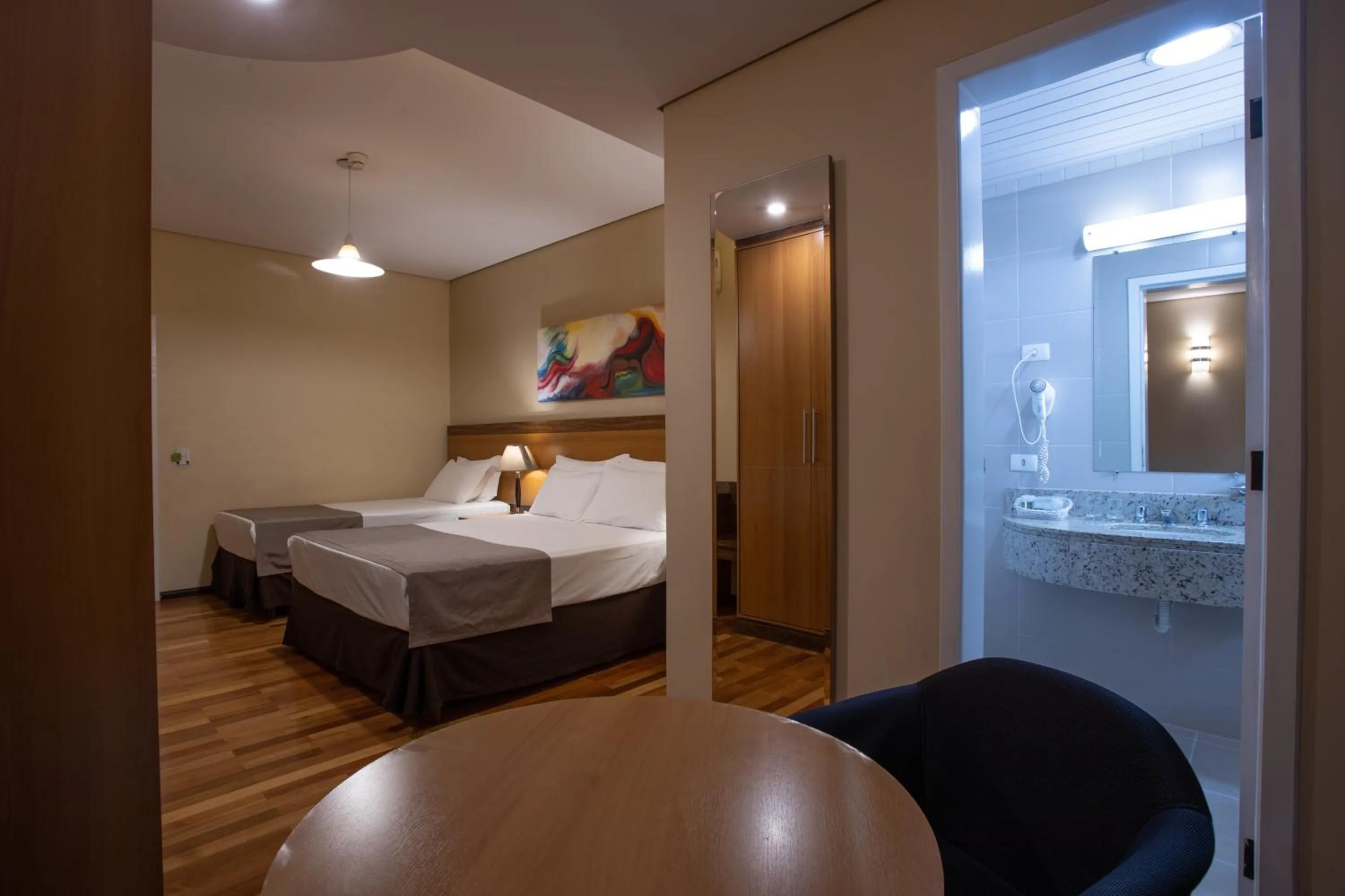 Bathroom, Bed in Recanto Cataratas - Thermas, Resort e Convention