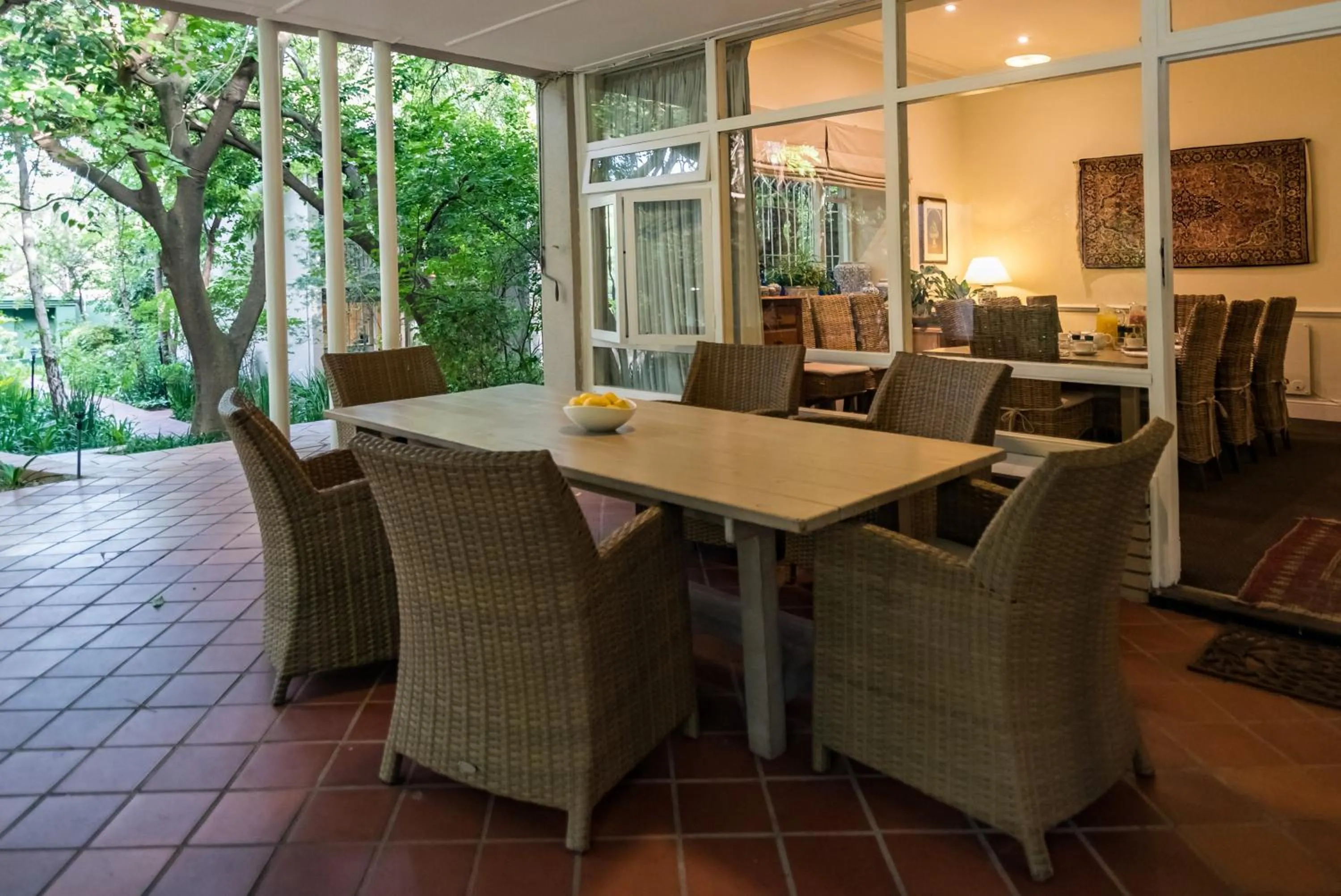 Patio in Melrose Place Boutique Hotel