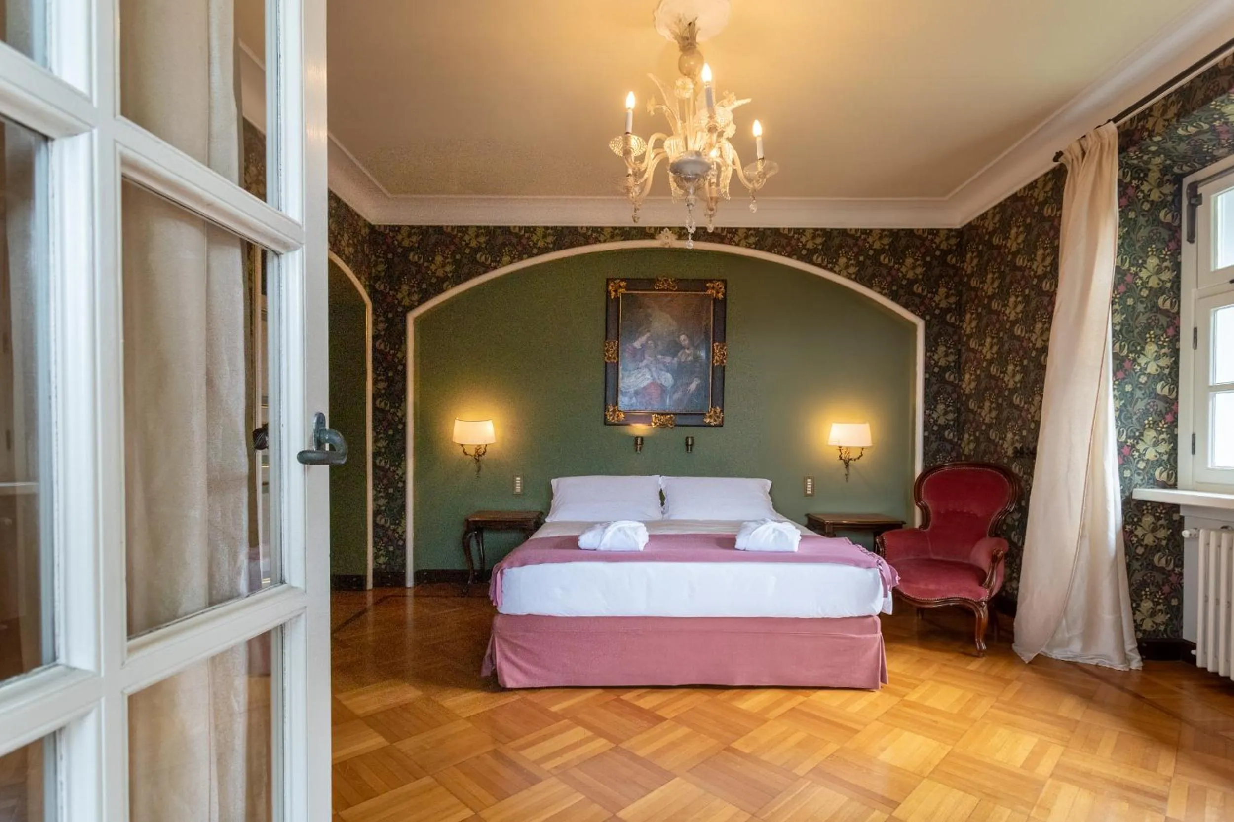 Bedroom, Bed in Ronco Dell'Abate - Lake Como Relais B&B