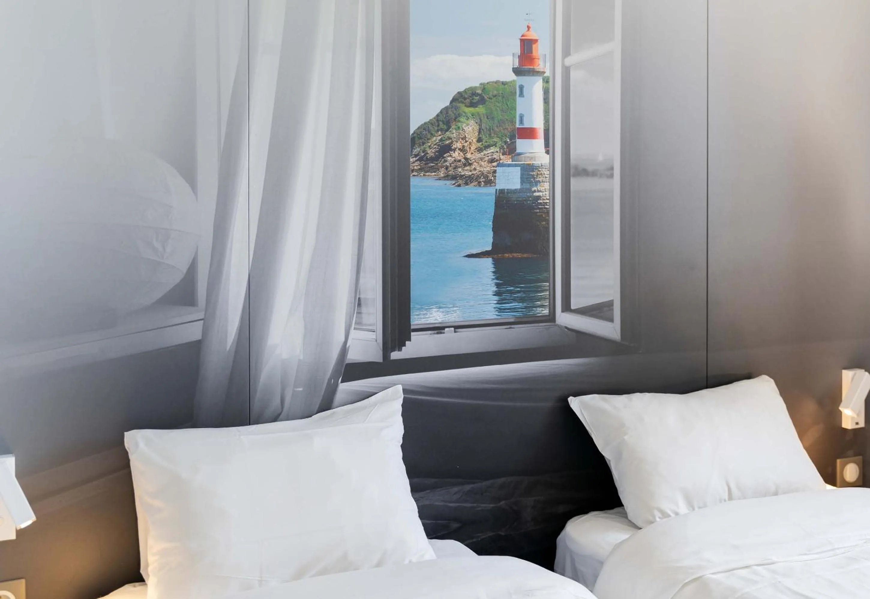 Bedroom, Bed in B&B HOTEL Lorient Caudan