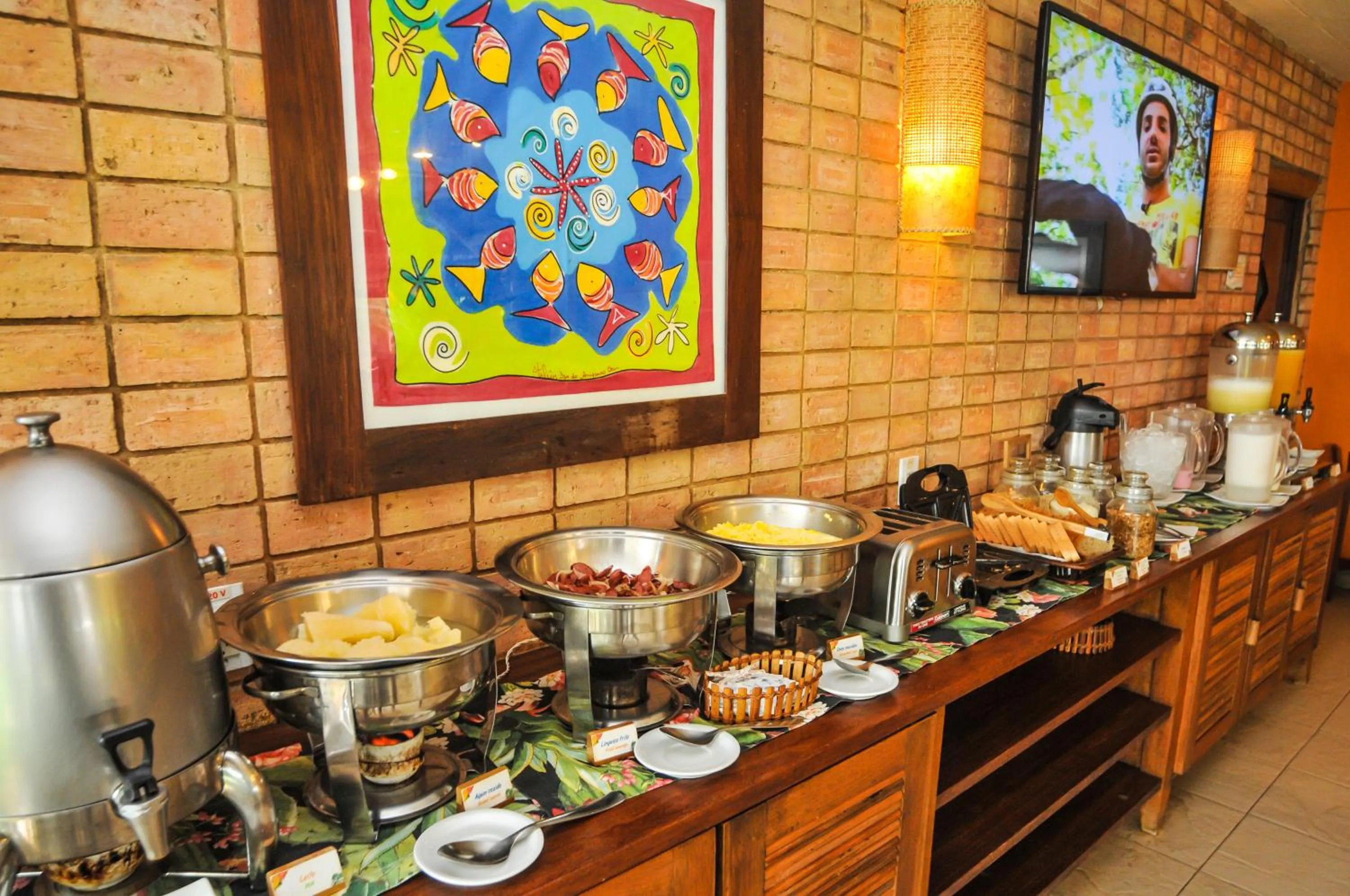 Buffet breakfast in Hotel Via dos Corais