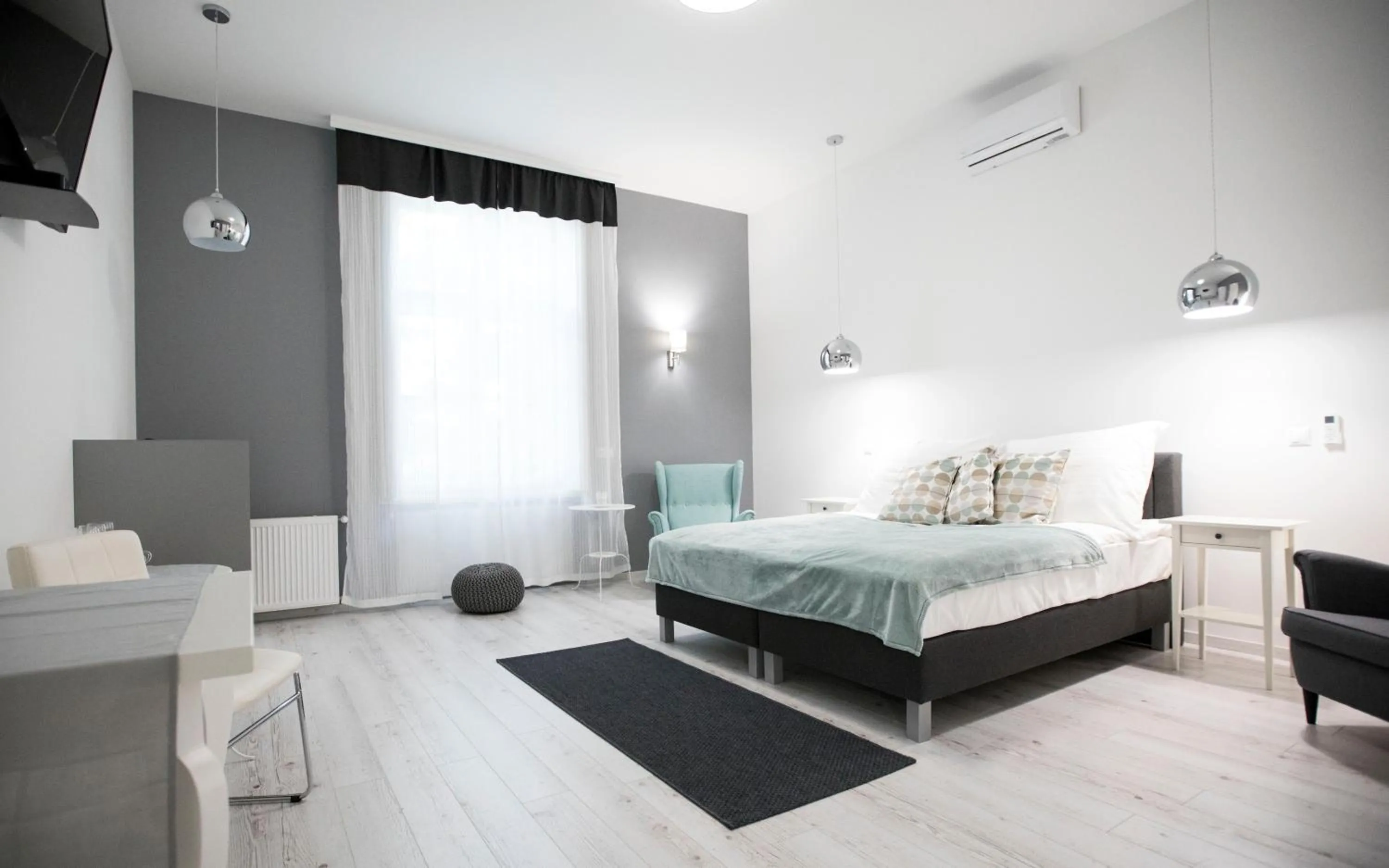 Bedroom, Bed in City Center Stúdió Apartmanok