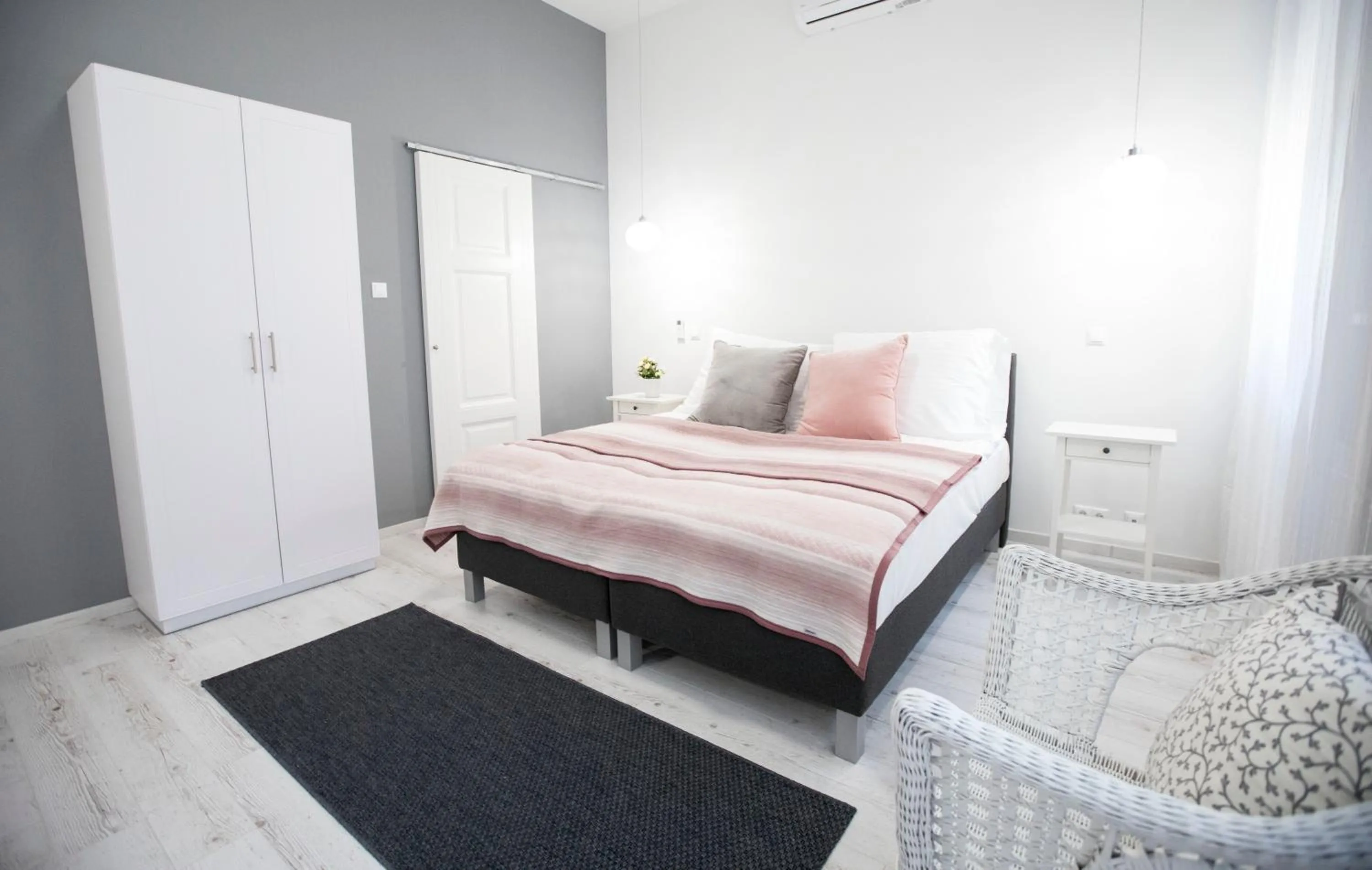 Bedroom, Bed in City Center Stúdió Apartmanok