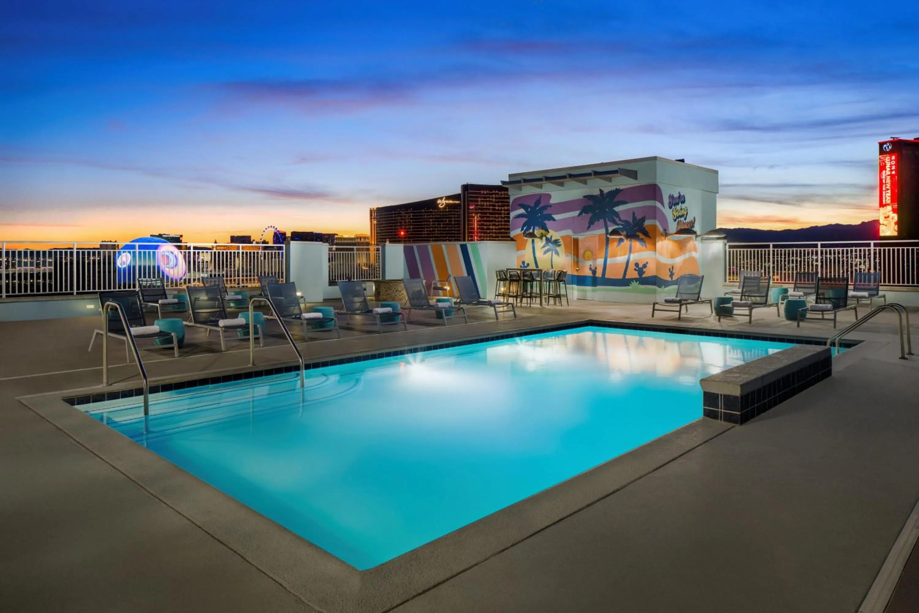 Pool view in SpringHill Suites by Marriott Las Vegas Convention Center