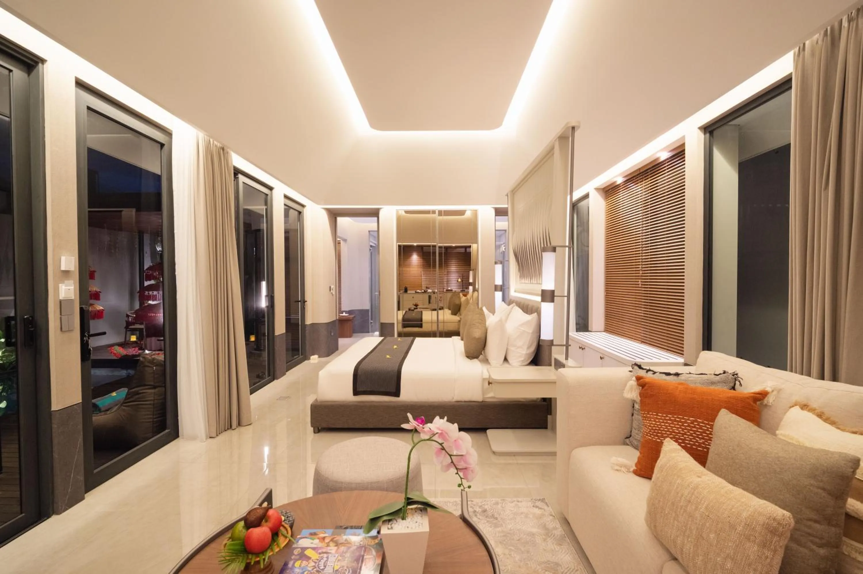 Bed in Javana Royal Villas