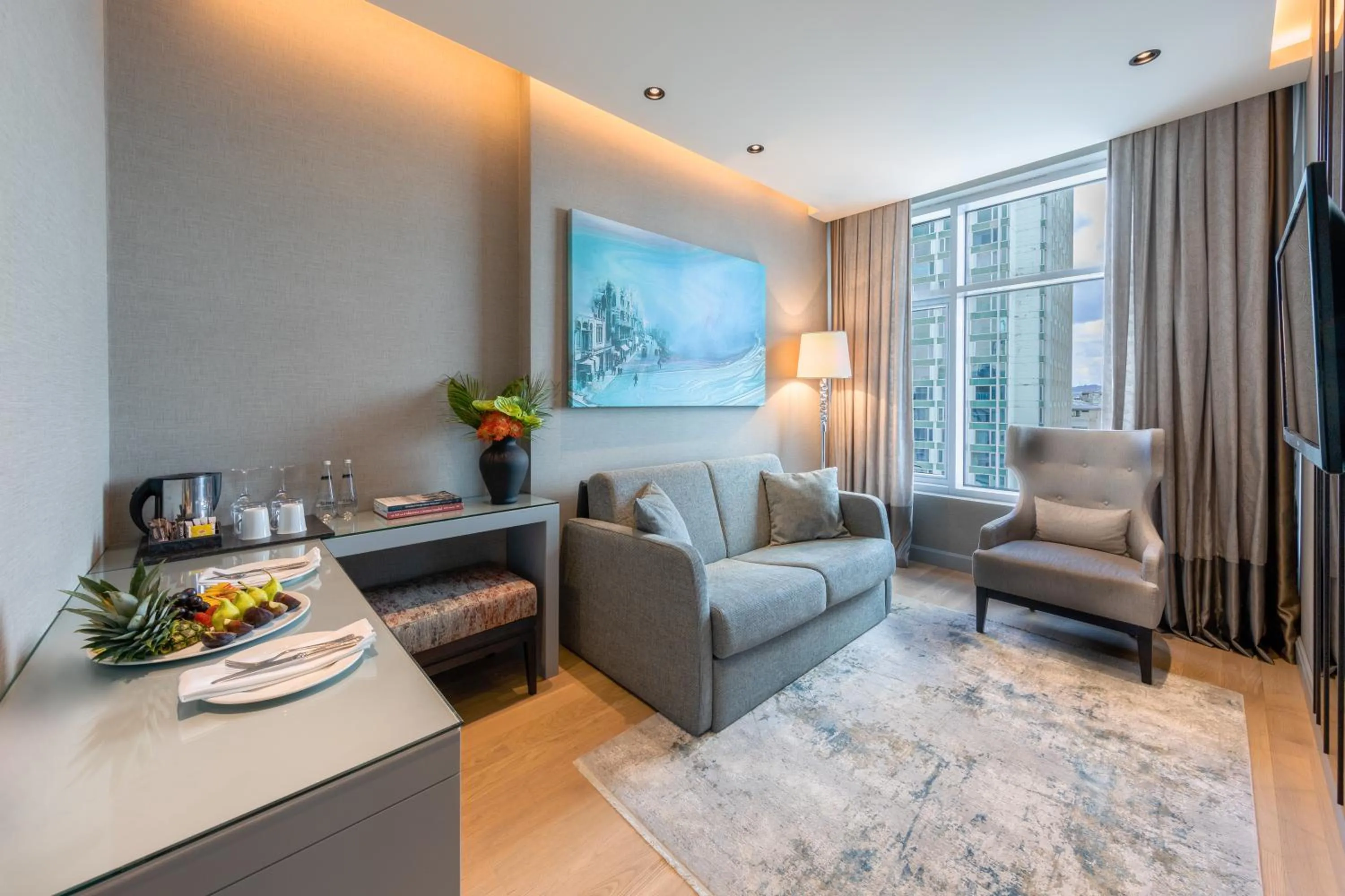 Living room in CVK Taksim Hotel Istanbul