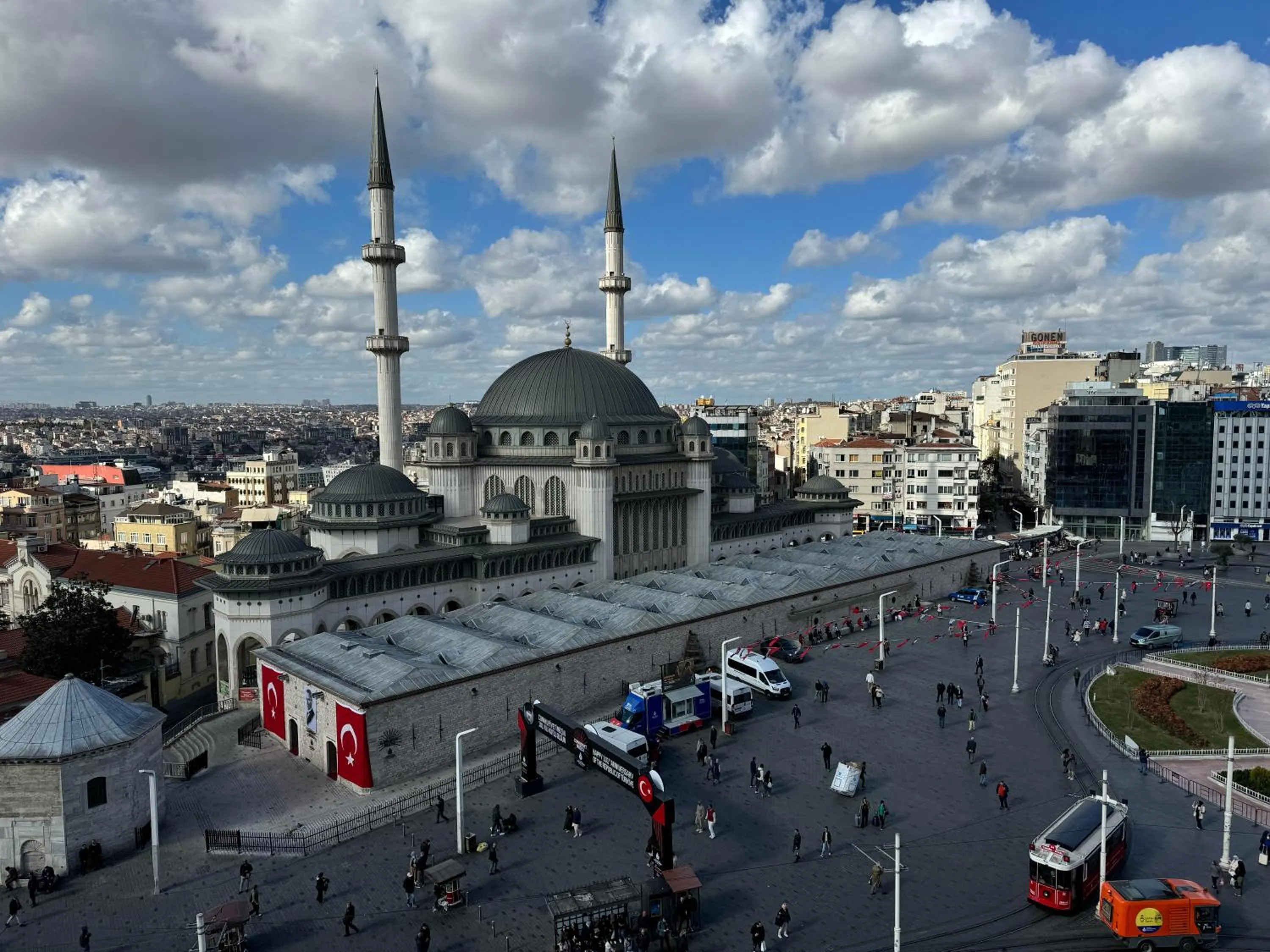 Street view in CVK Taksim Hotel Istanbul