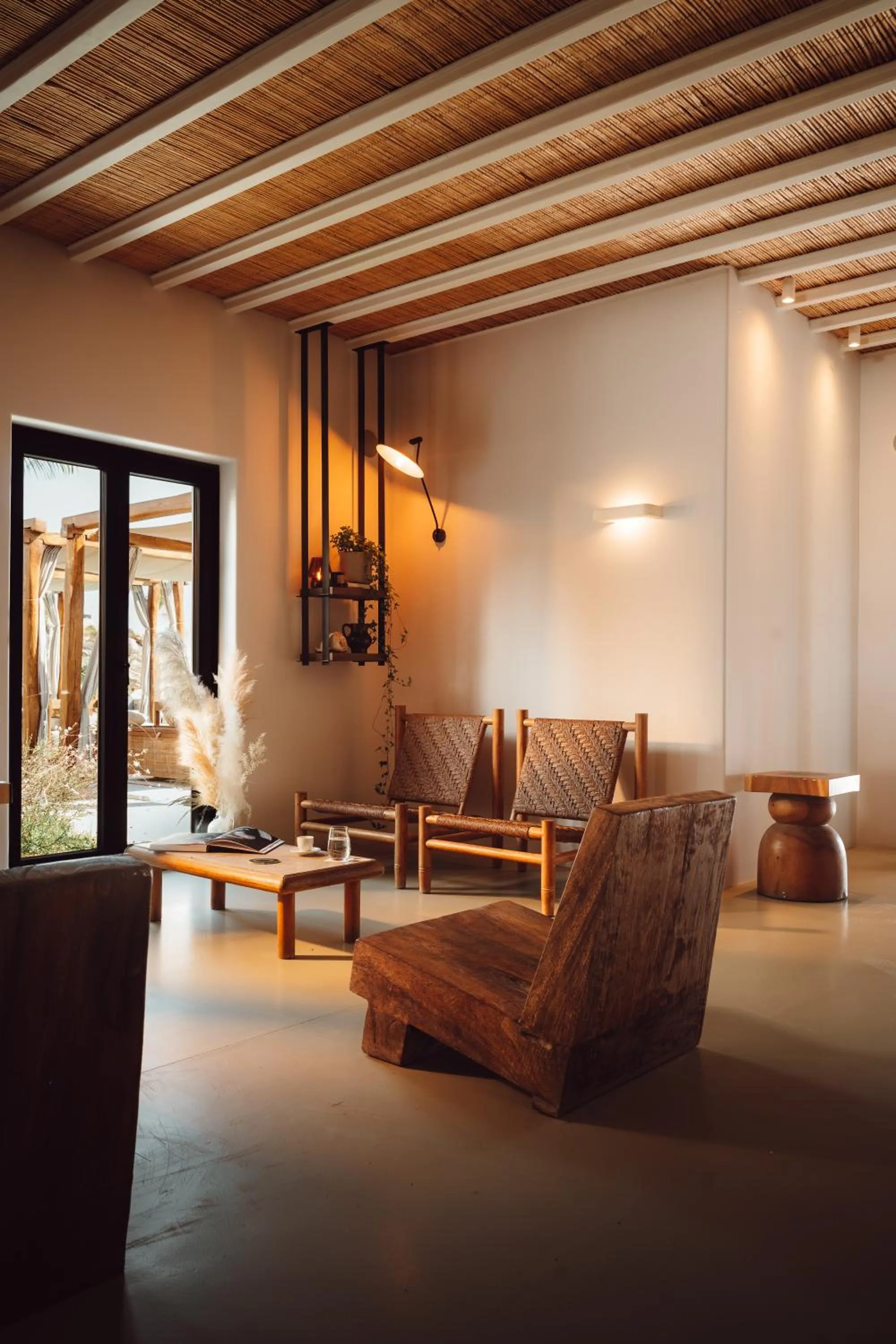 Seating area in Branco Mykonos