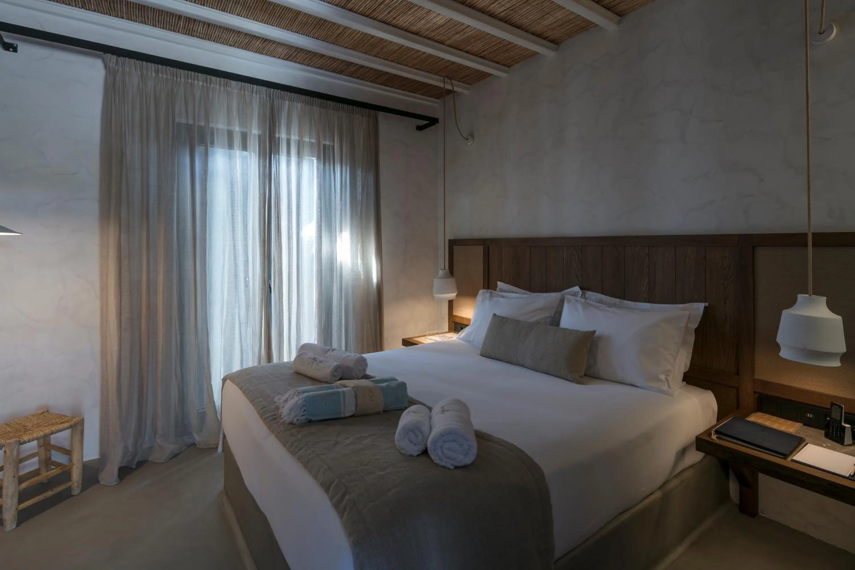 Bedroom, Bed in Branco Mykonos