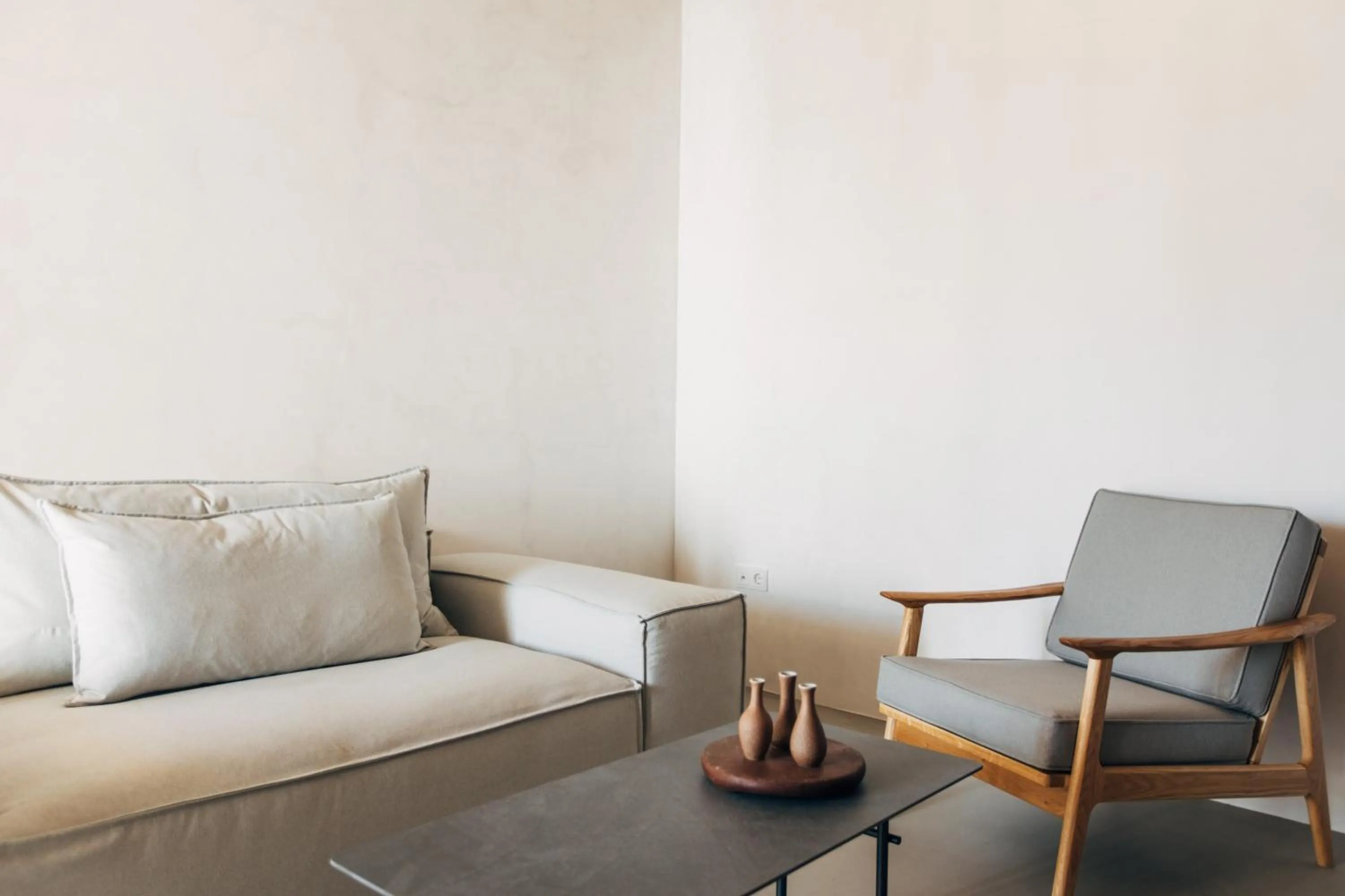 Seating area in Branco Mykonos