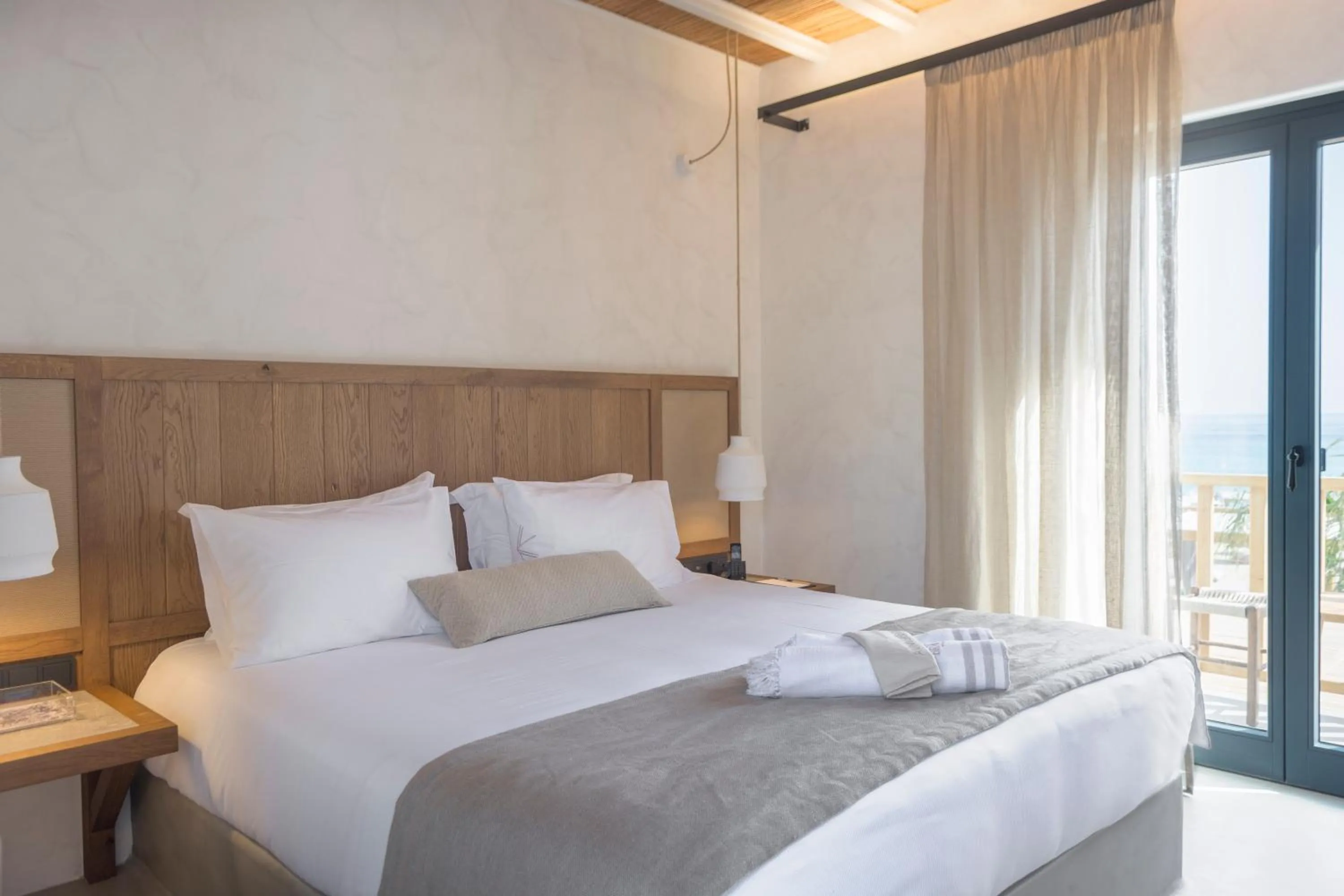 Bedroom, Bed in Branco Mykonos