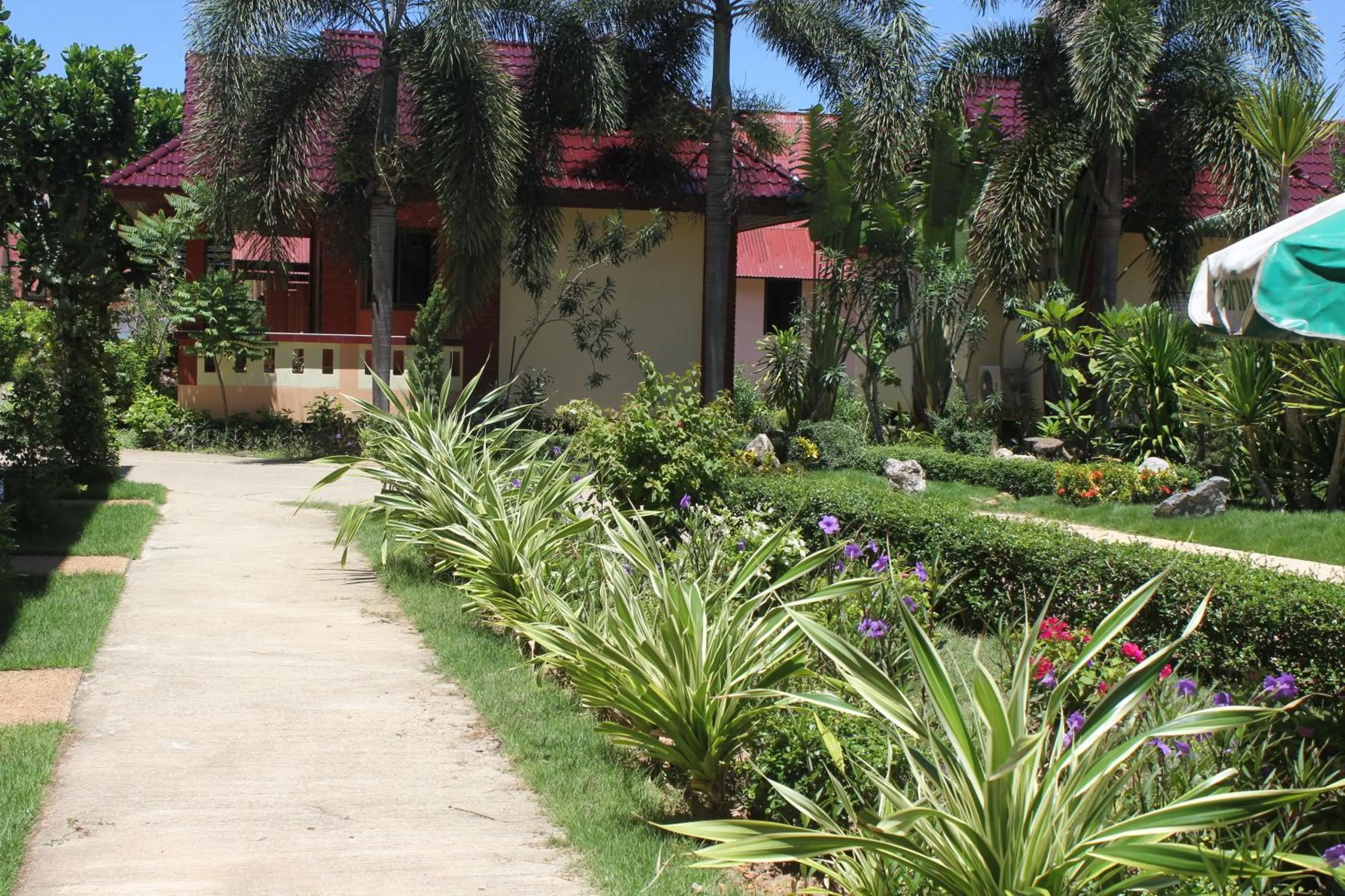Garden view in D.R. Lanta Bay Resort