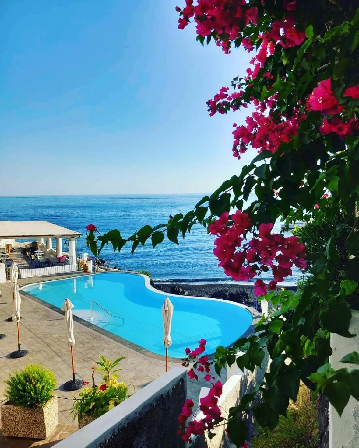 Swimming pool in Hotel Villaggio Stromboli - isola di Stromboli
