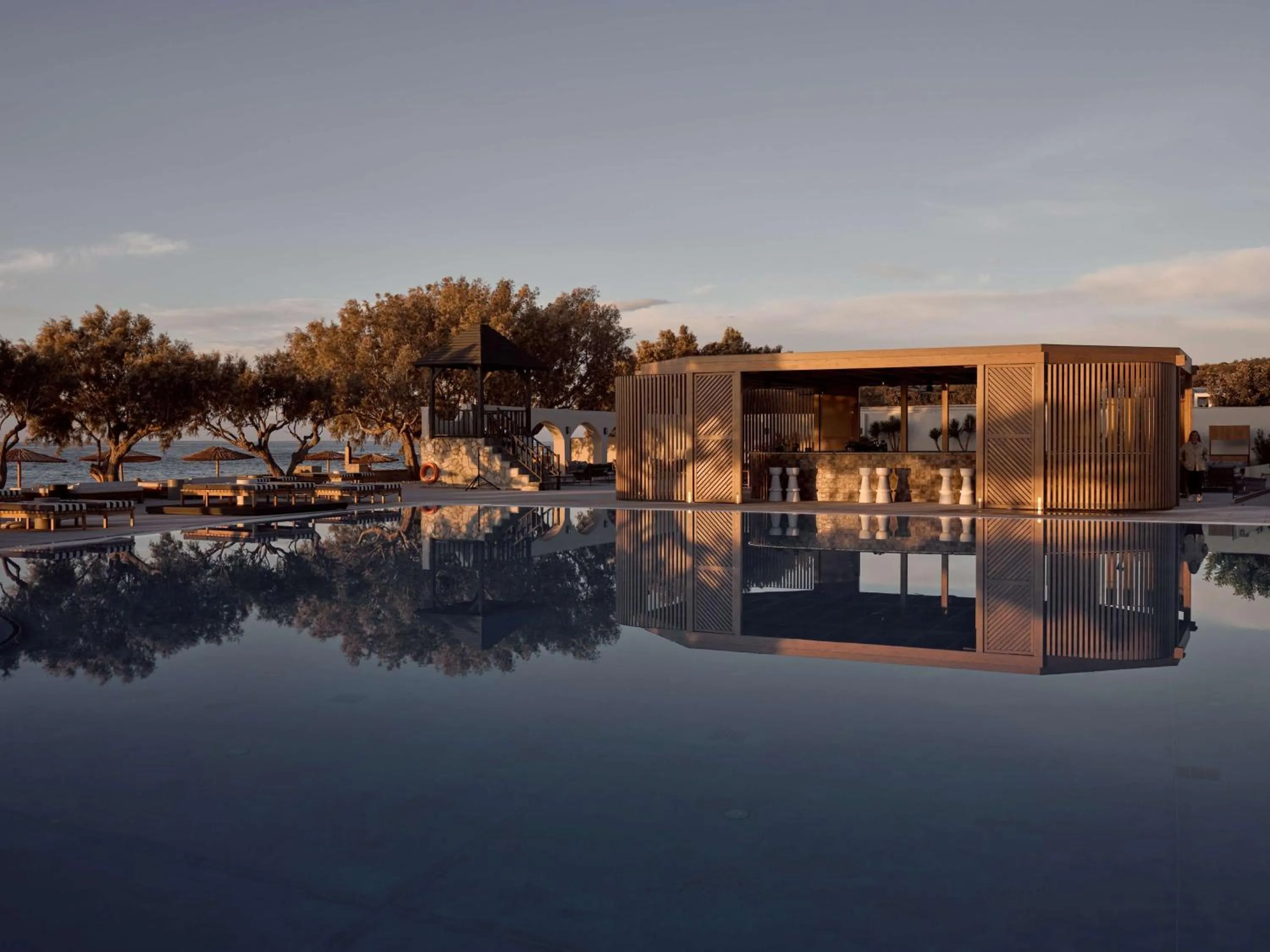 Pool view in Numo Ierapetra Beach Resort Crete, Adults only, Curio Collection Hilton