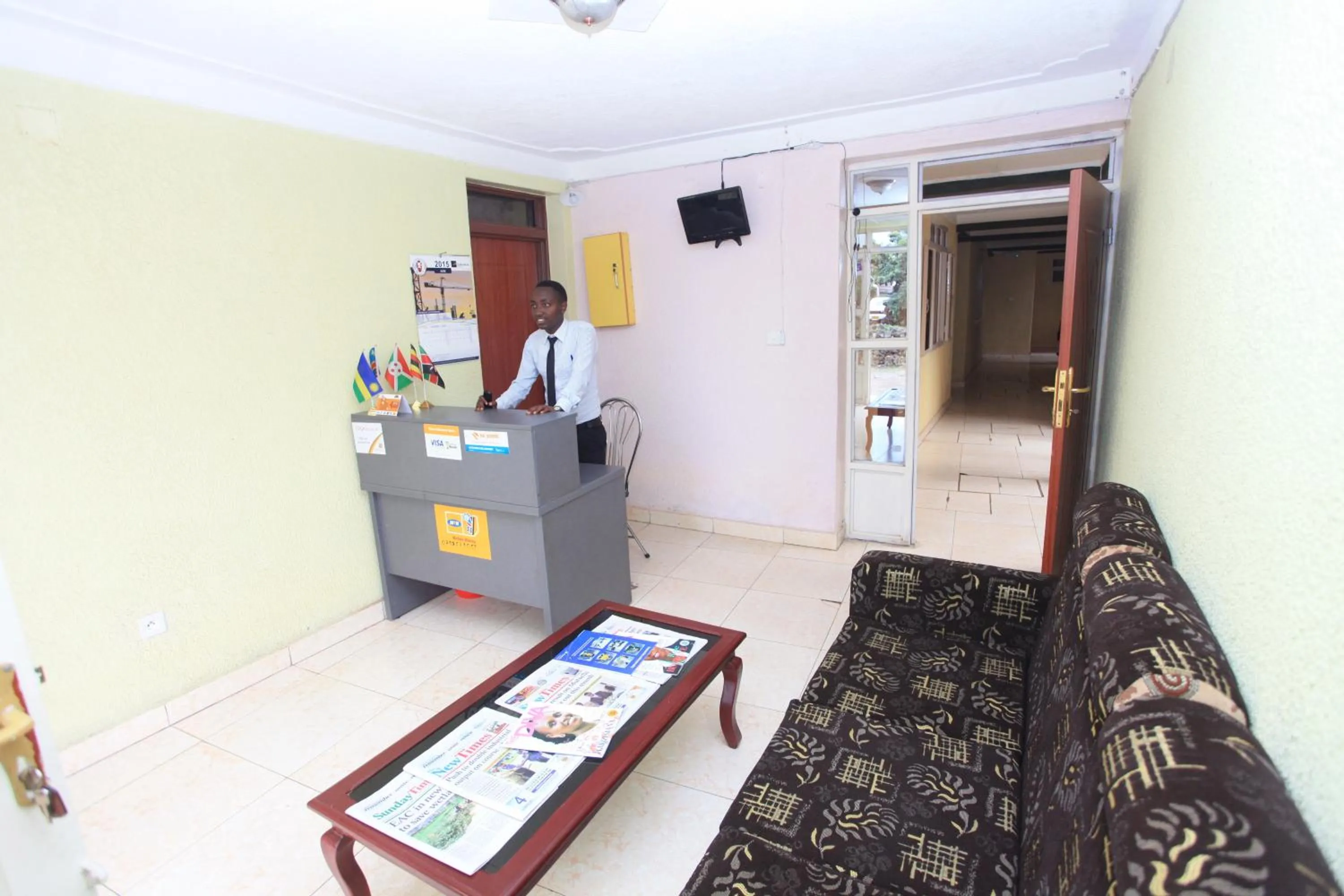 Lobby or reception in La Voisina Hotel