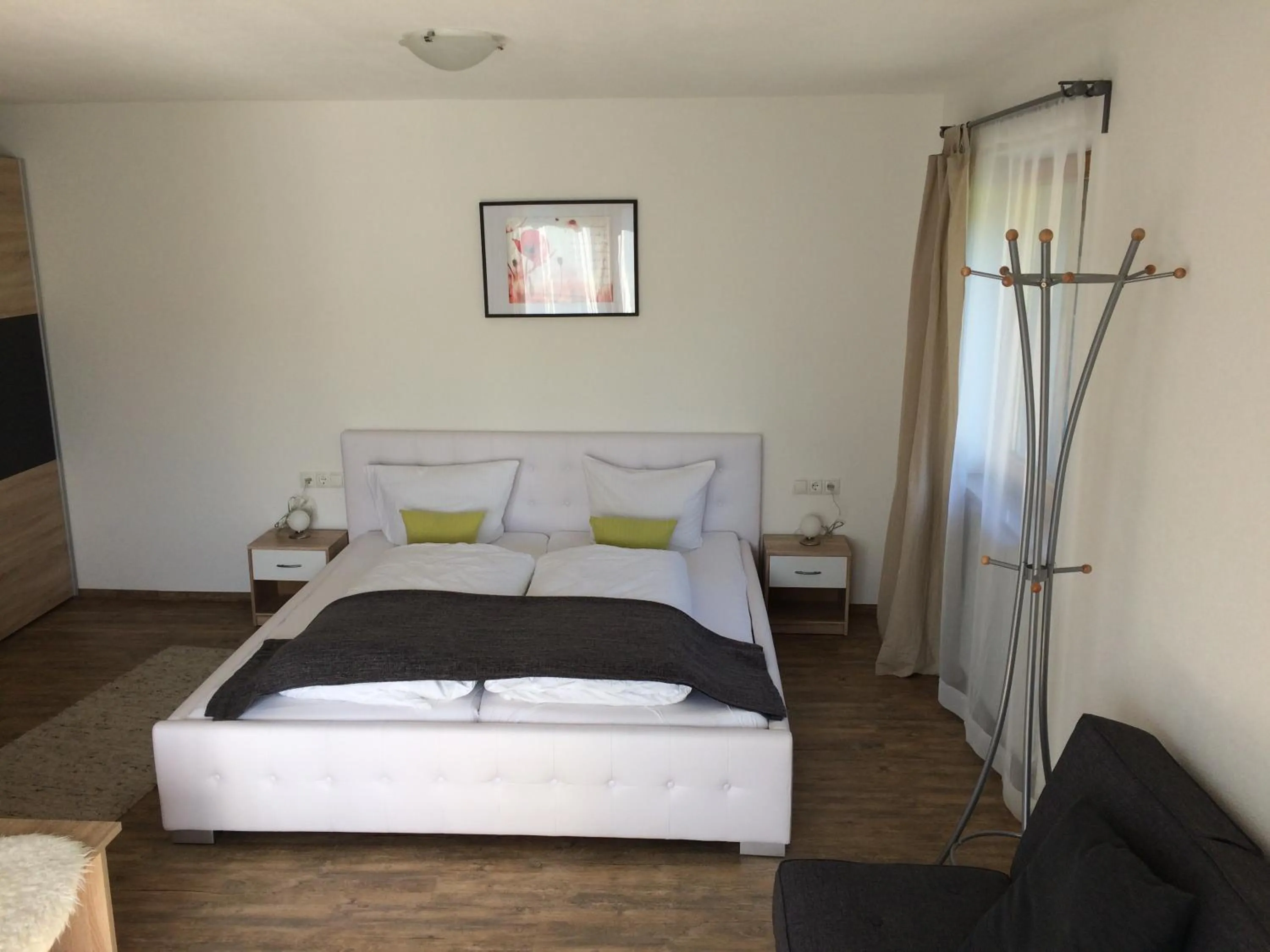 Balcony/Terrace, Bed in Pension Aschlandhof