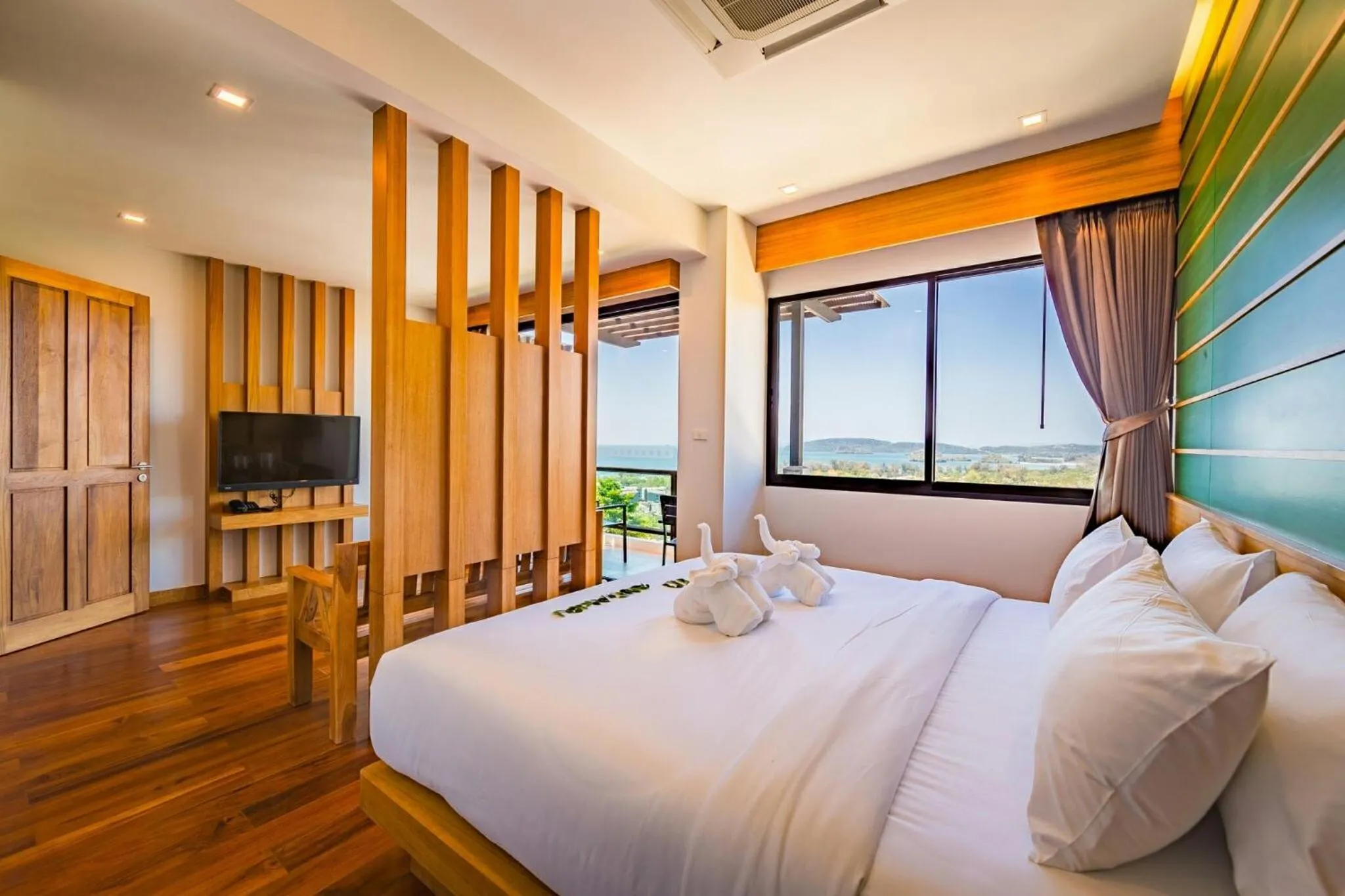 Bedroom, Bed in Andakiri Pool Villa Panoramic Sea View