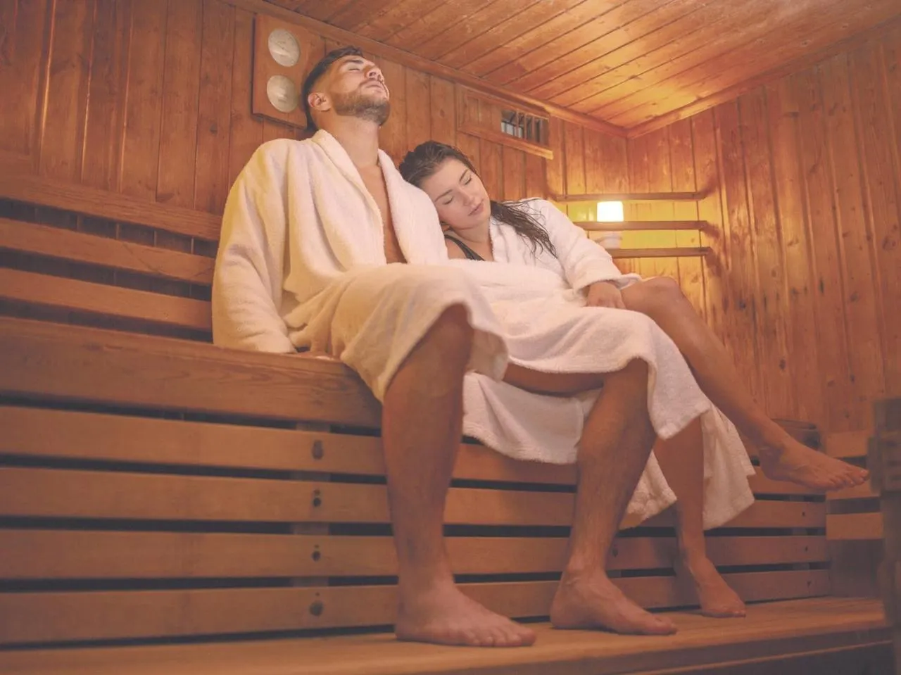 Sauna in Grand Hôtel de Bourbon-Lancy - Spa et Restaurant - Logis