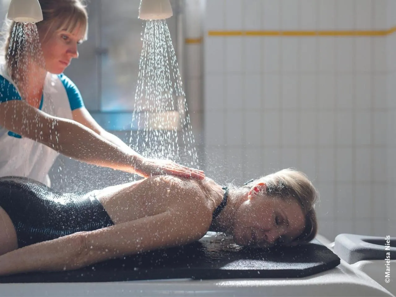 Spa and wellness centre/facilities in Grand Hôtel de Bourbon-Lancy - Spa et Restaurant - Logis