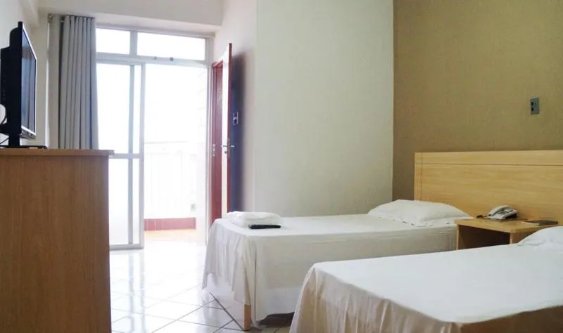 Bed in Manhuaçu Center Hotel