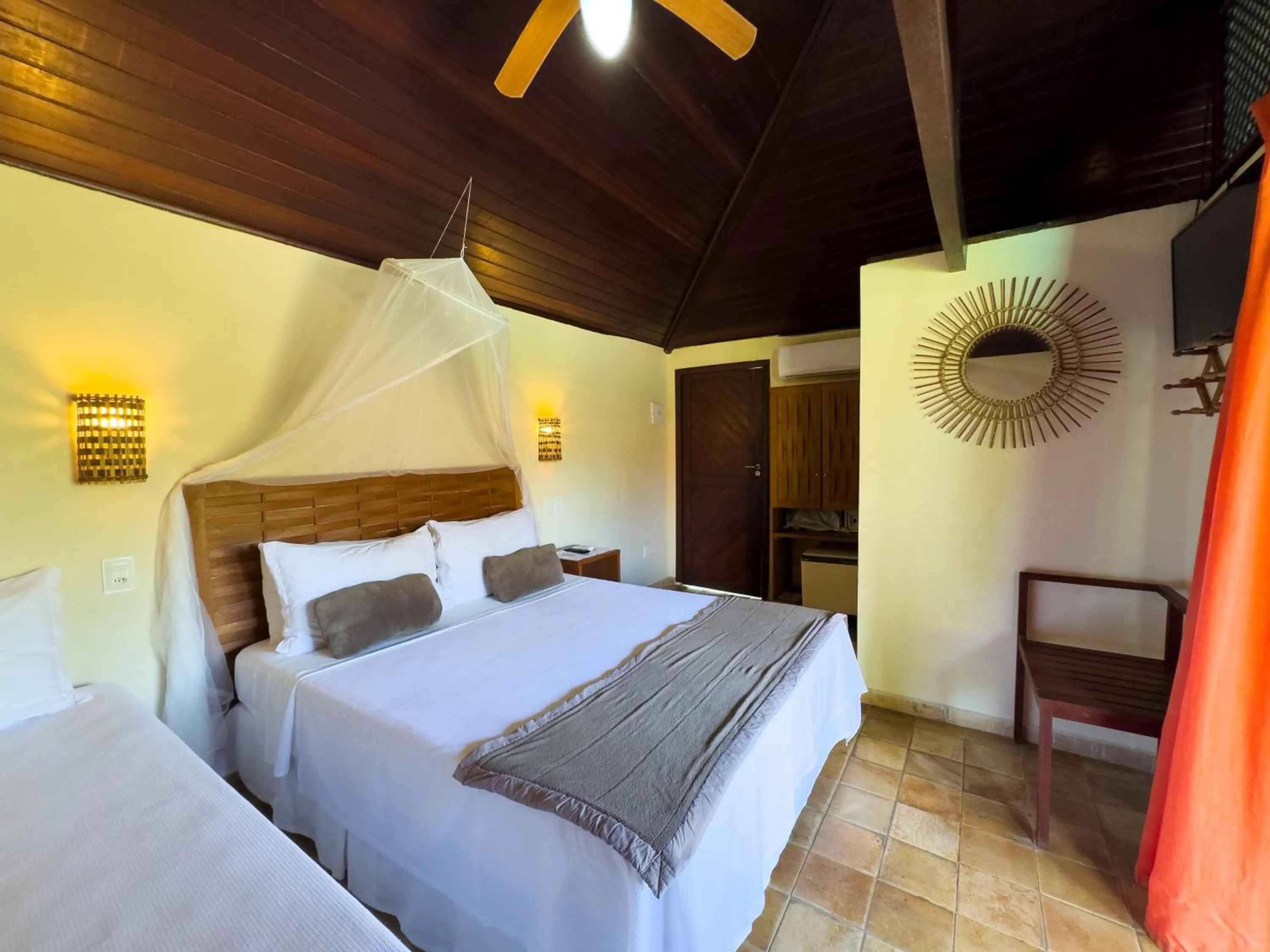 Bed in Pousada Berro do Jeguy