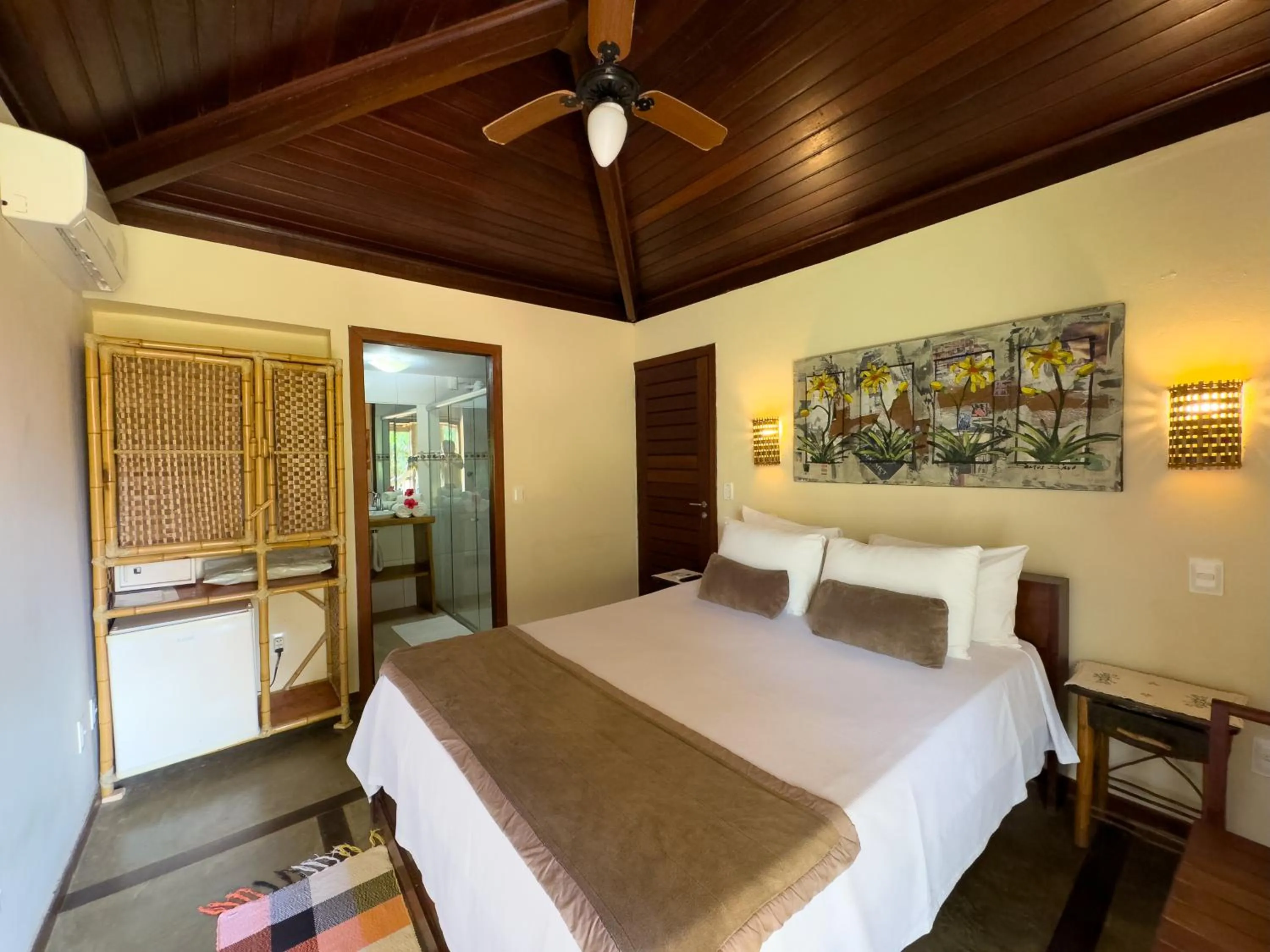 Bed in Pousada Berro do Jeguy