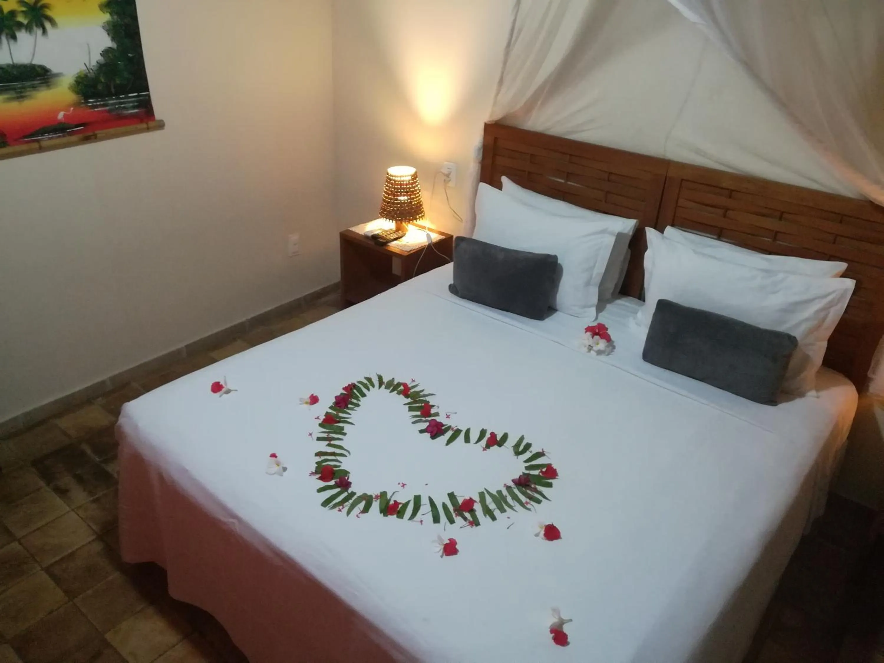 Bed in Pousada Berro do Jeguy