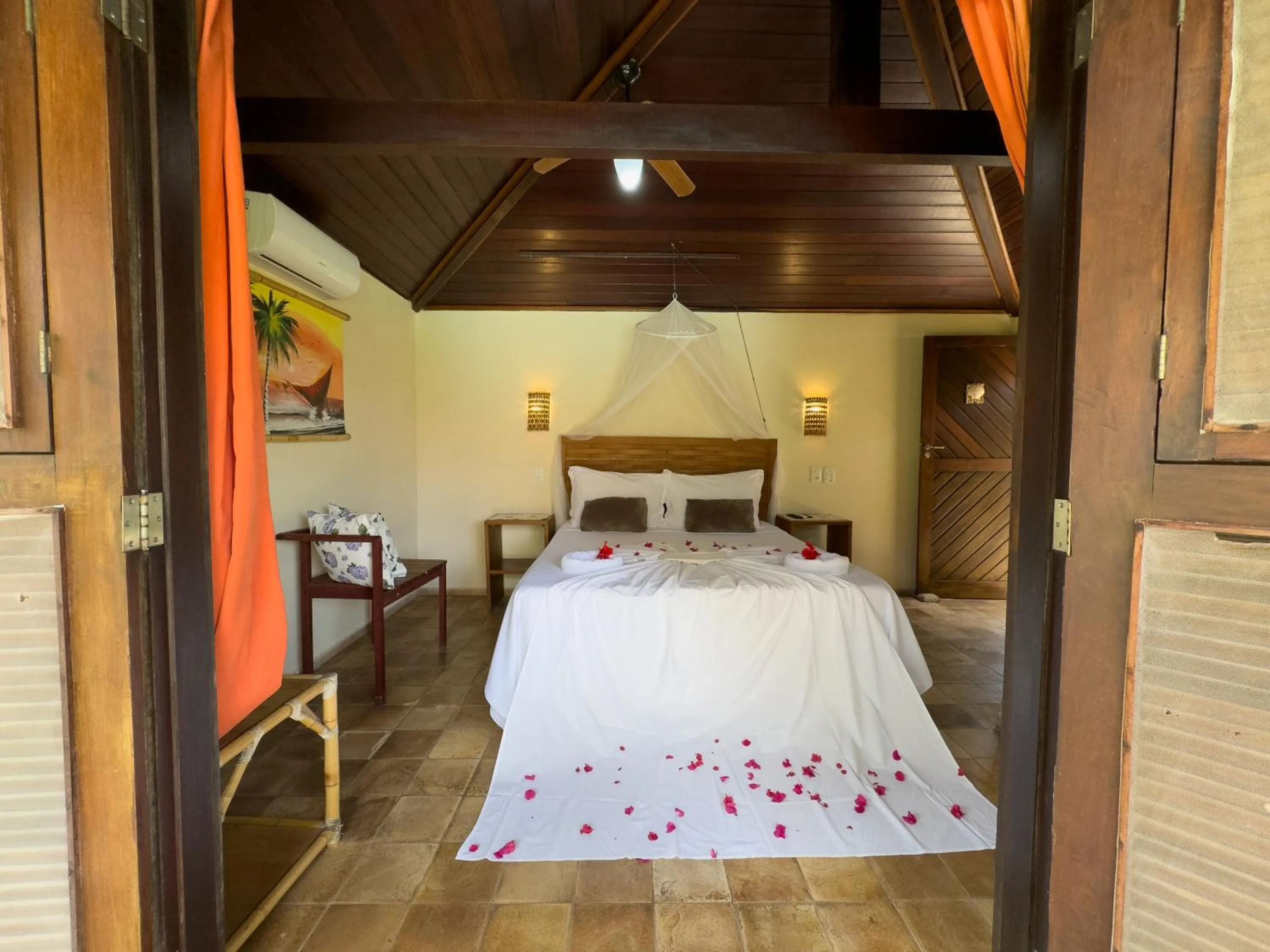 Bed in Pousada Berro do Jeguy