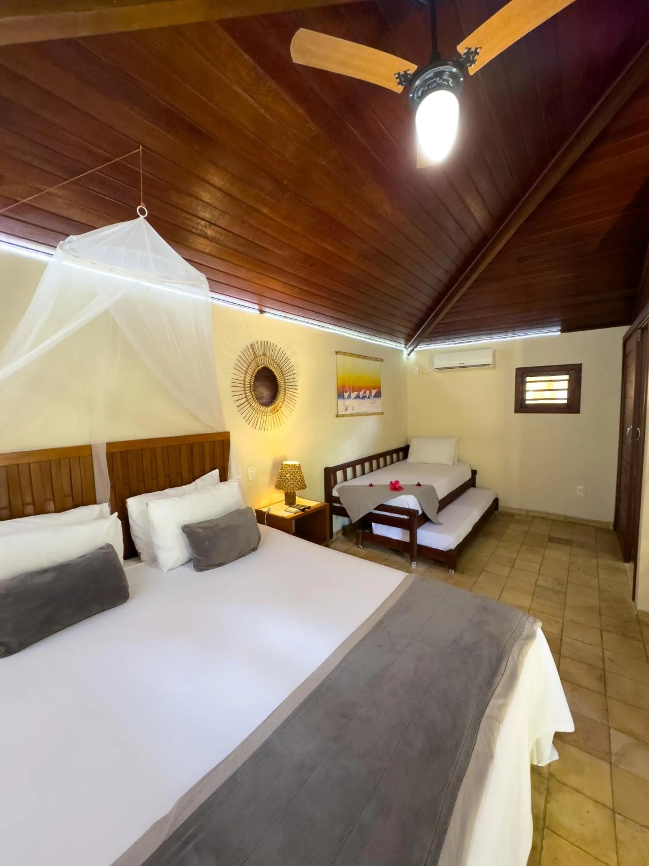 Bed in Pousada Berro do Jeguy