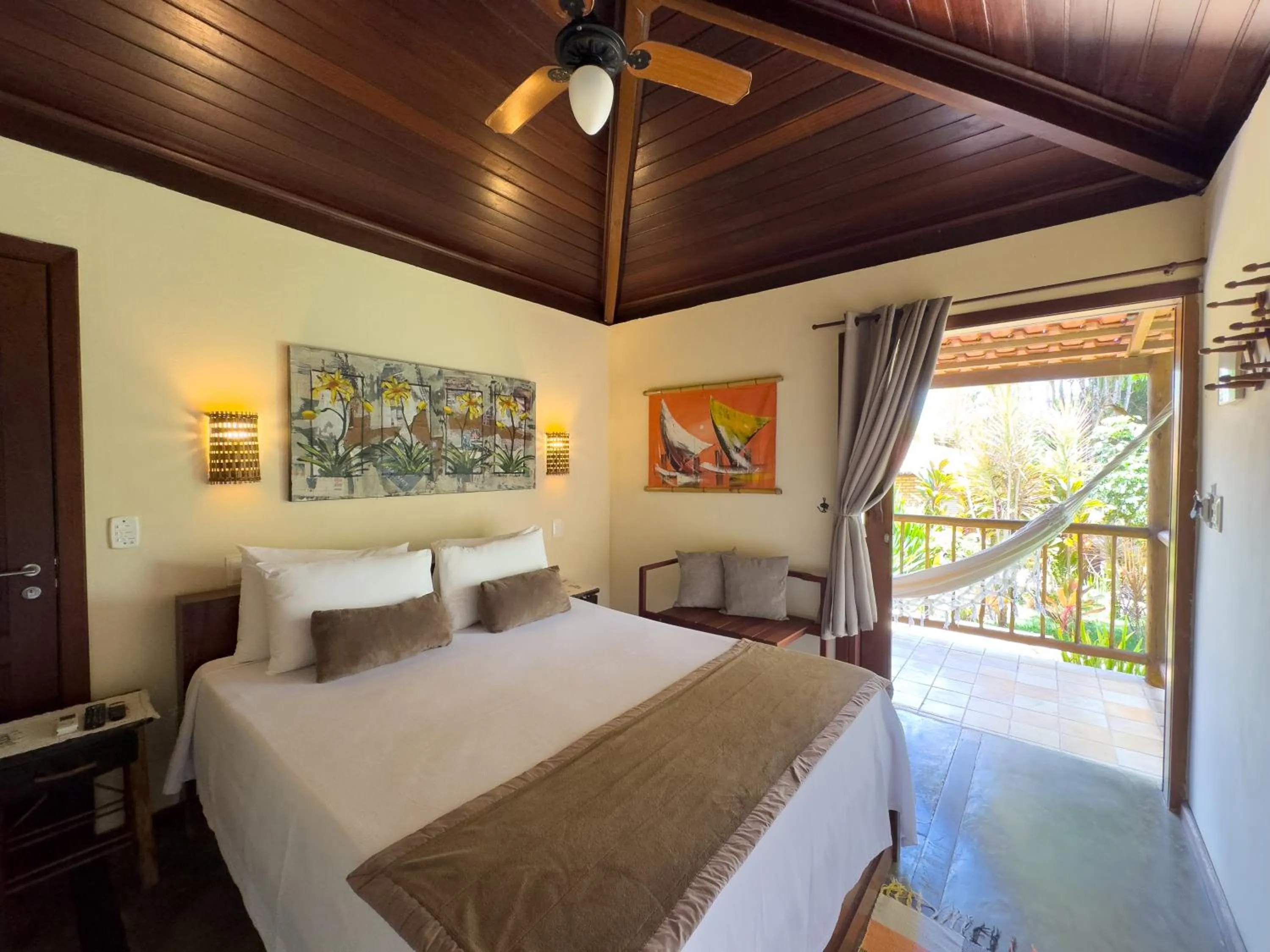 Bed in Pousada Berro do Jeguy