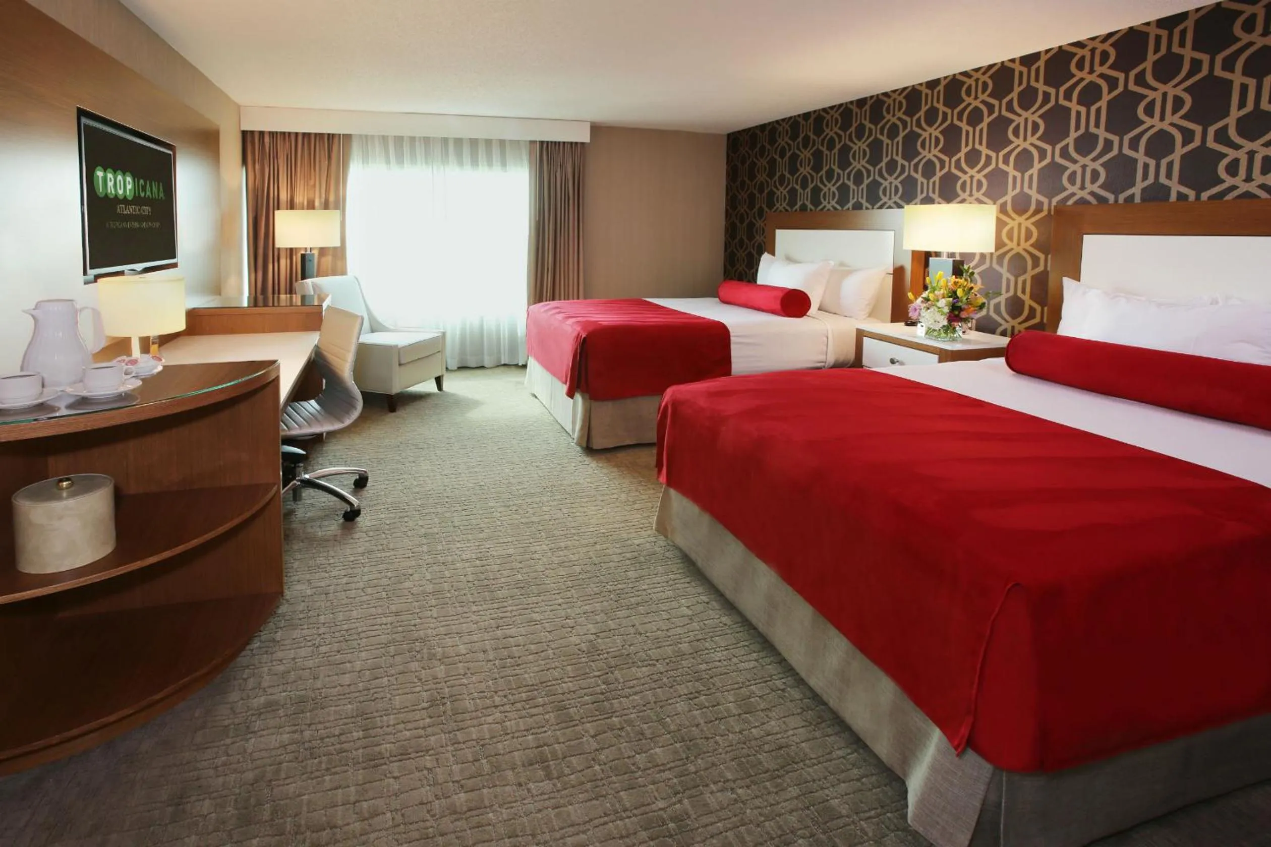 Photo of the whole room, Bed in Tropicana Atlantic City, A Caesars Destination