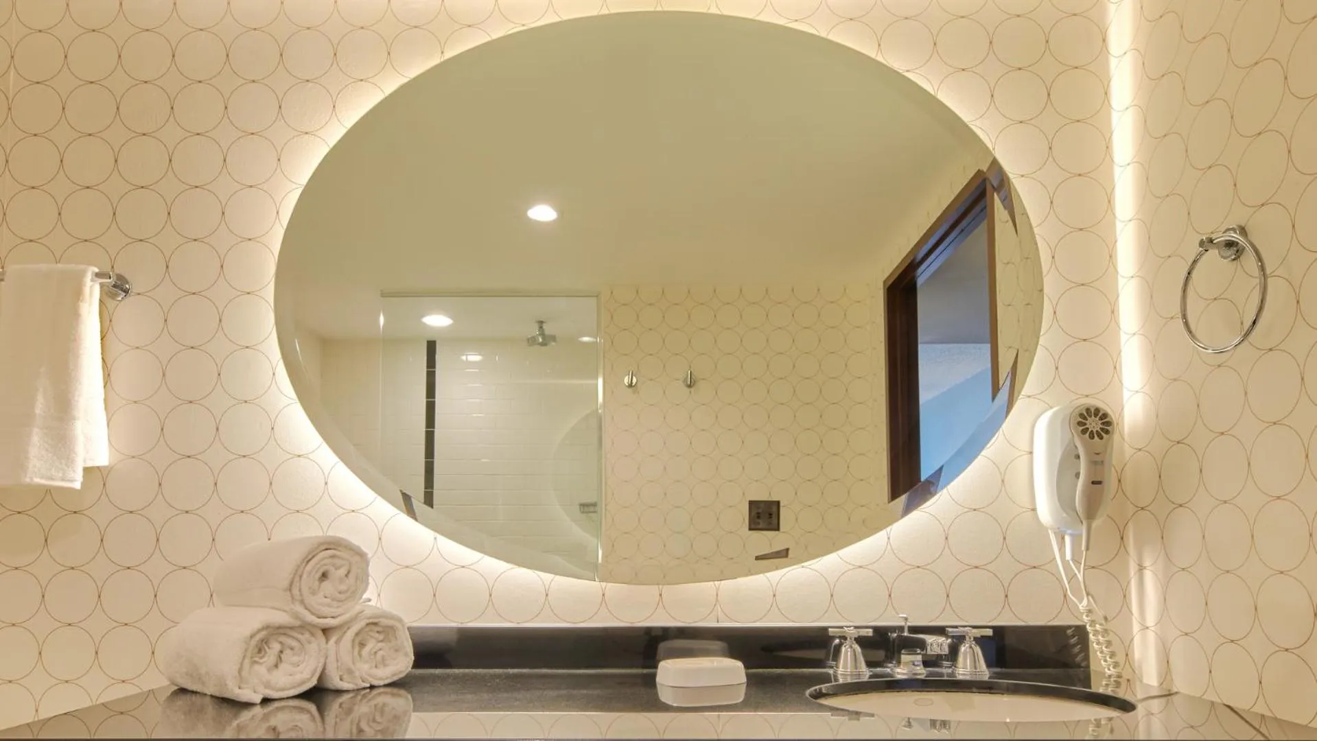 Bathroom in Tropicana Atlantic City, A Caesars Destination