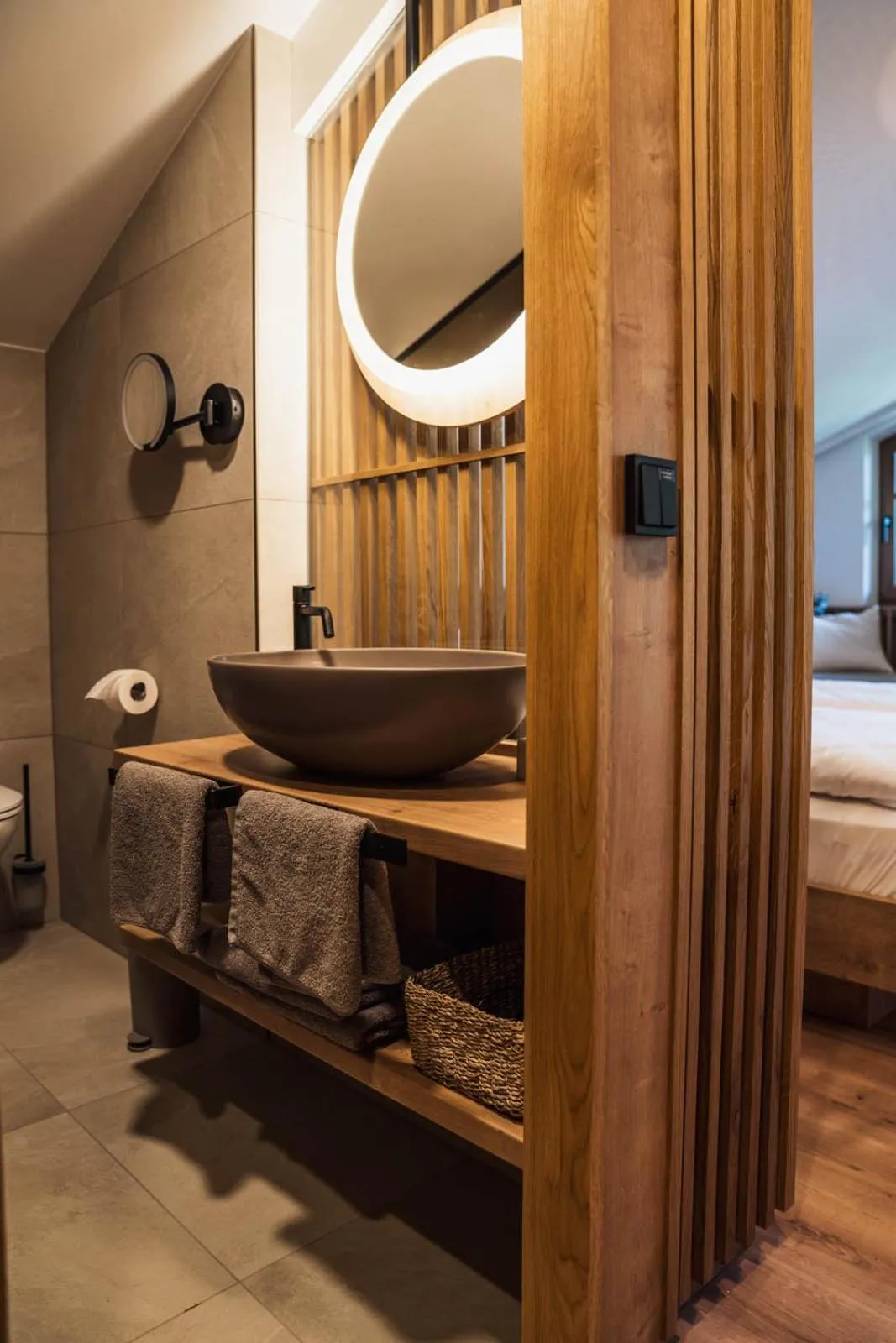 Bathroom, Bed in Bergrose Hideaway