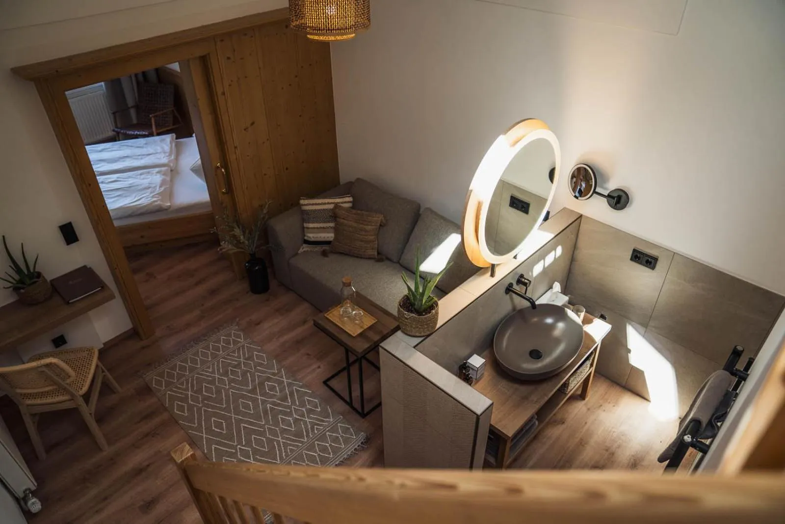 Bed in Bergrose Hideaway