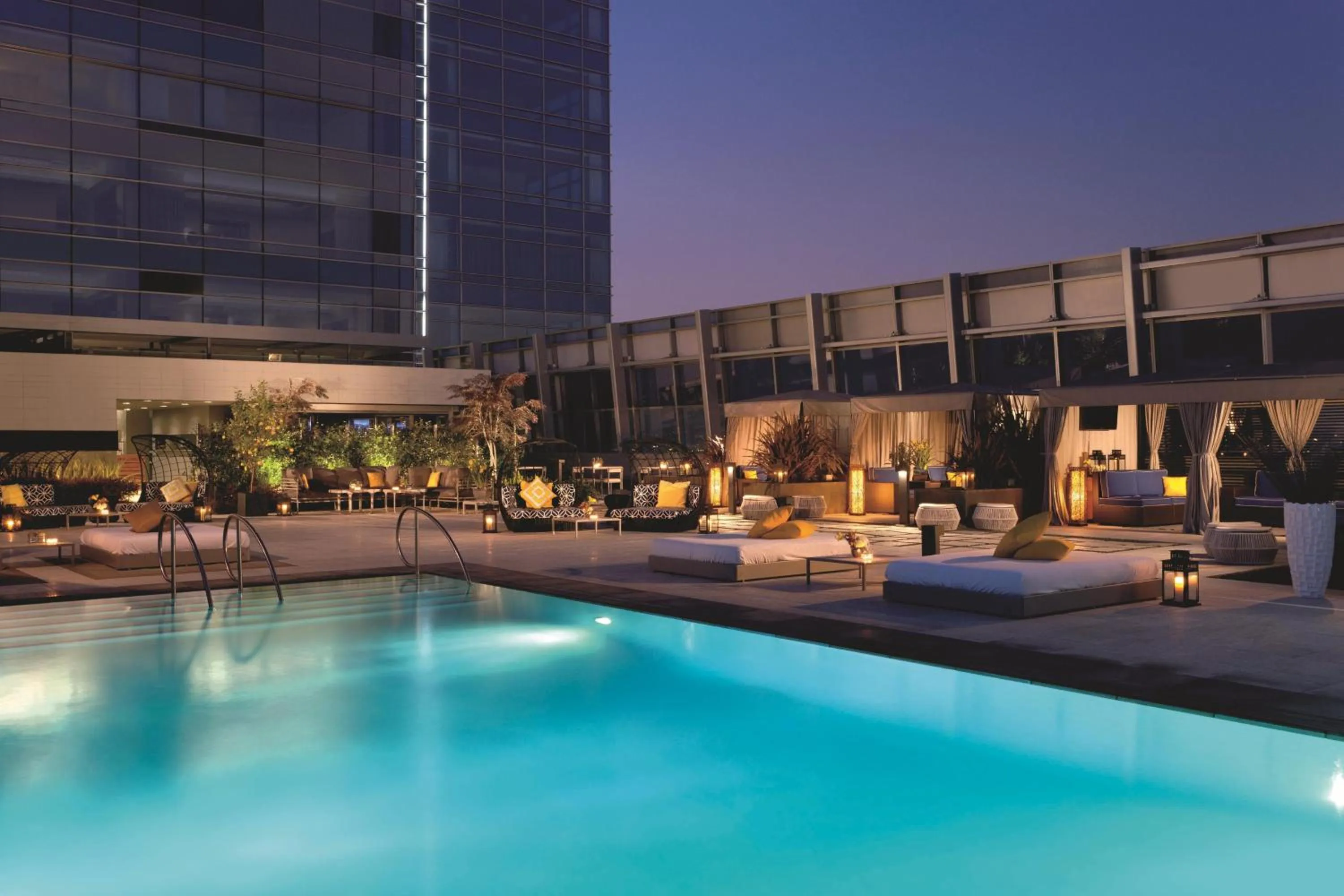 Swimming pool in The Ritz-Carlton, Los Angeles L.A. Live