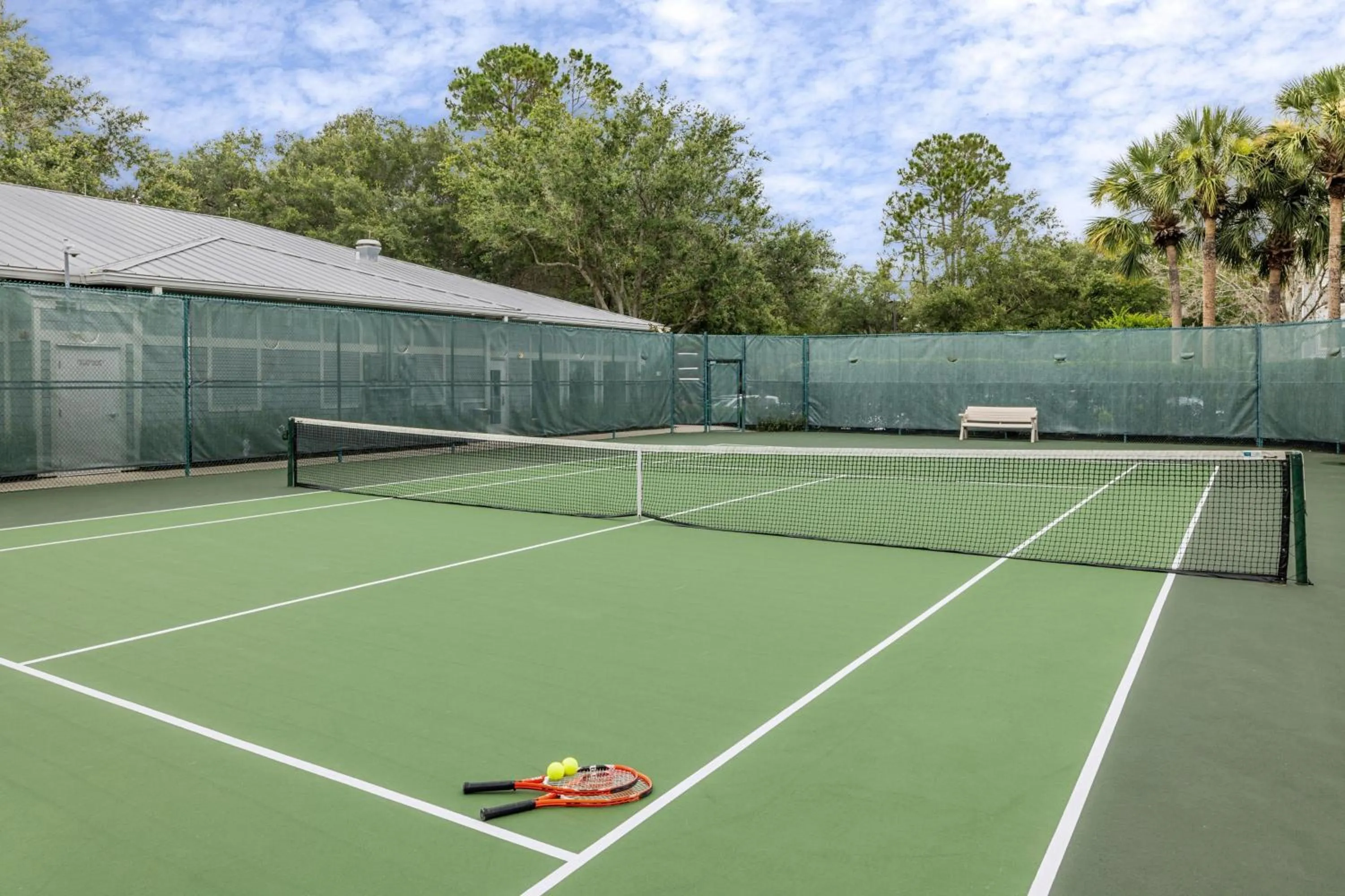 Tennis court in Marriott's Cypress Harbour Villas
