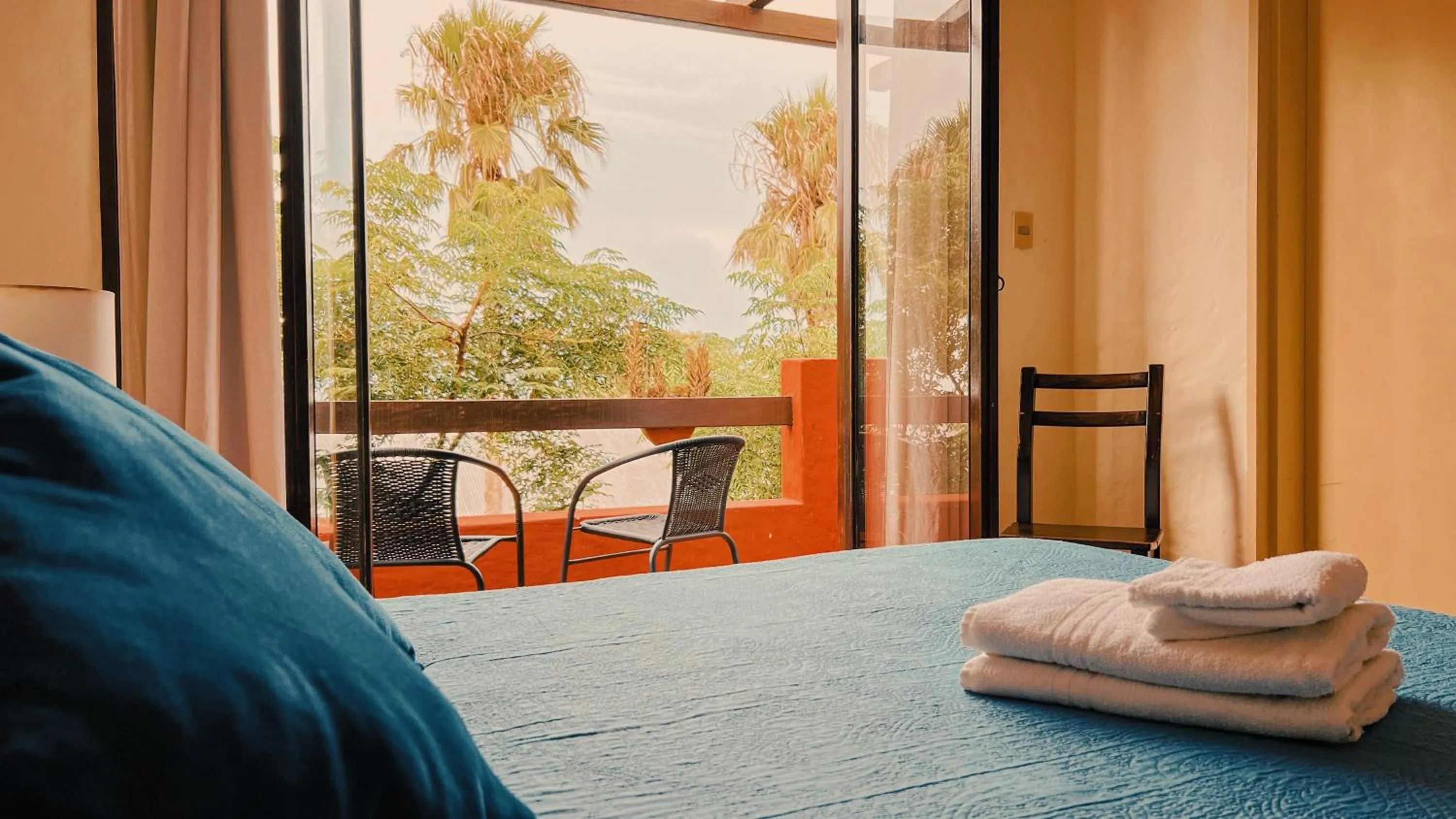 Bed in Viajero Posada B&B