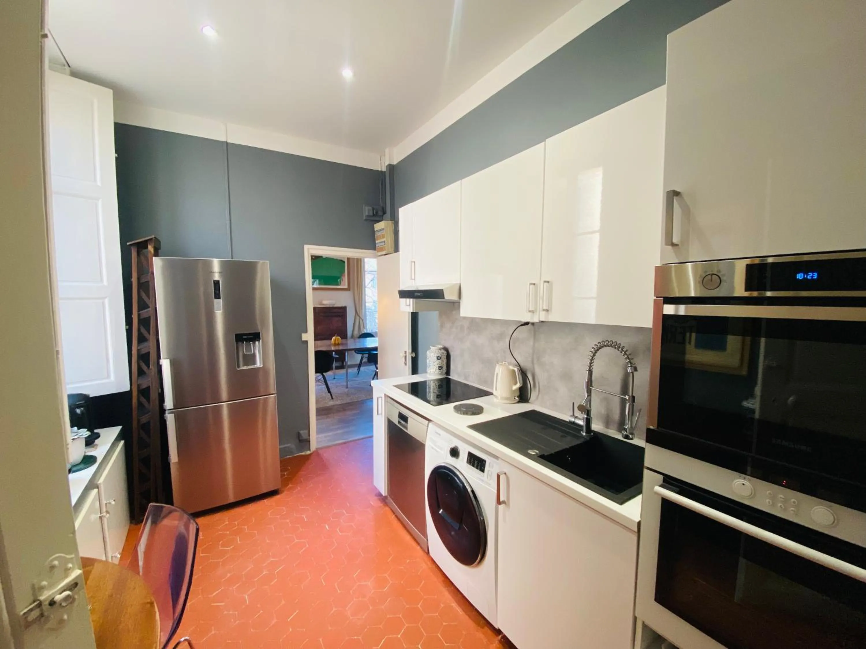 kitchen in Hôtel Particulier Le 28 - Spa & Art Luxury Design by Alain Ducasse