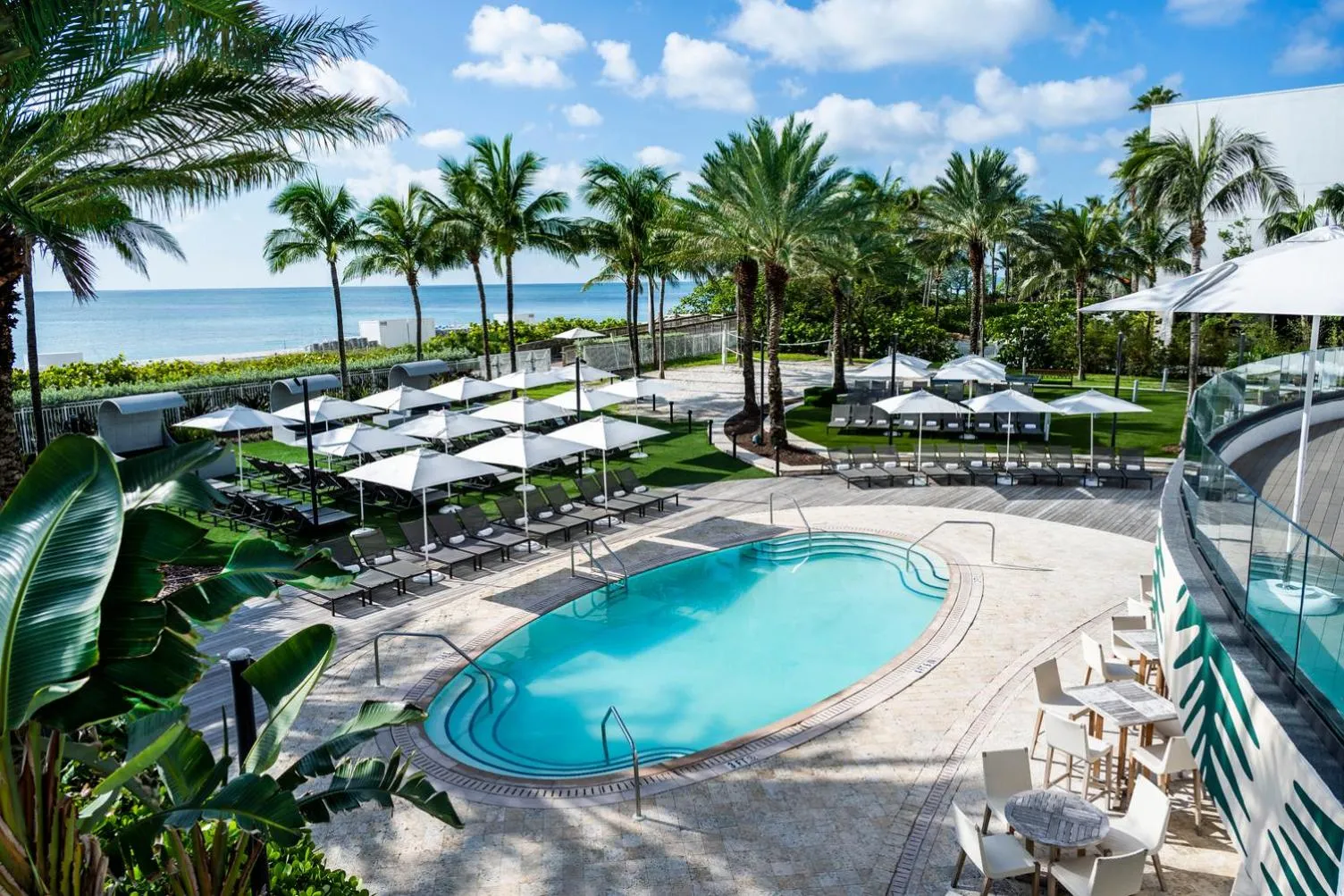 Natural landscape in Eden Roc Miami Beach