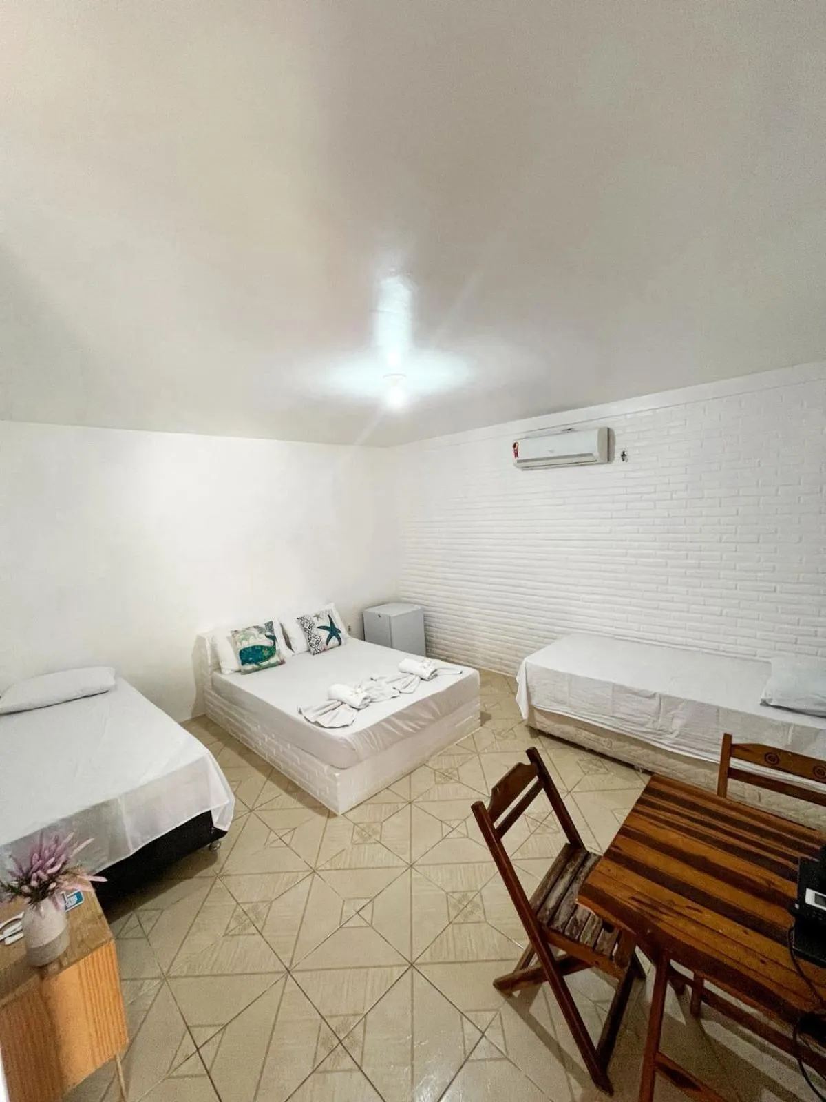 Bed in Pousada La Goduria