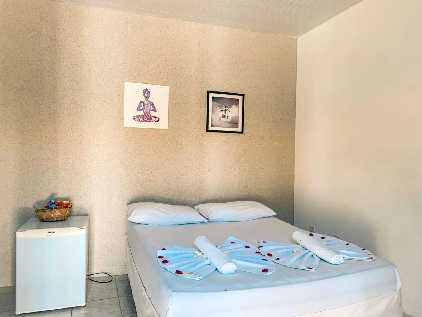 Bed in Pousada La Goduria